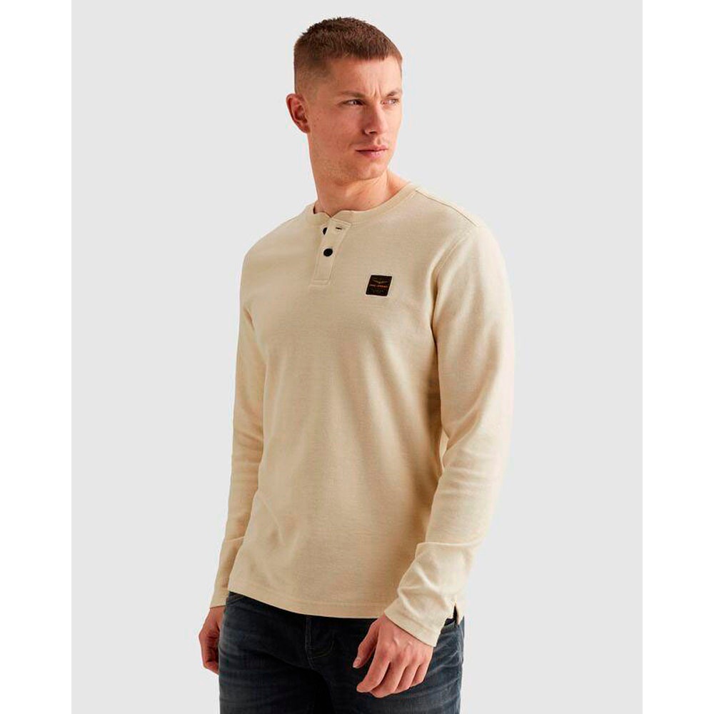 PME LEGEND Henleyshirt mit Logo-Badge