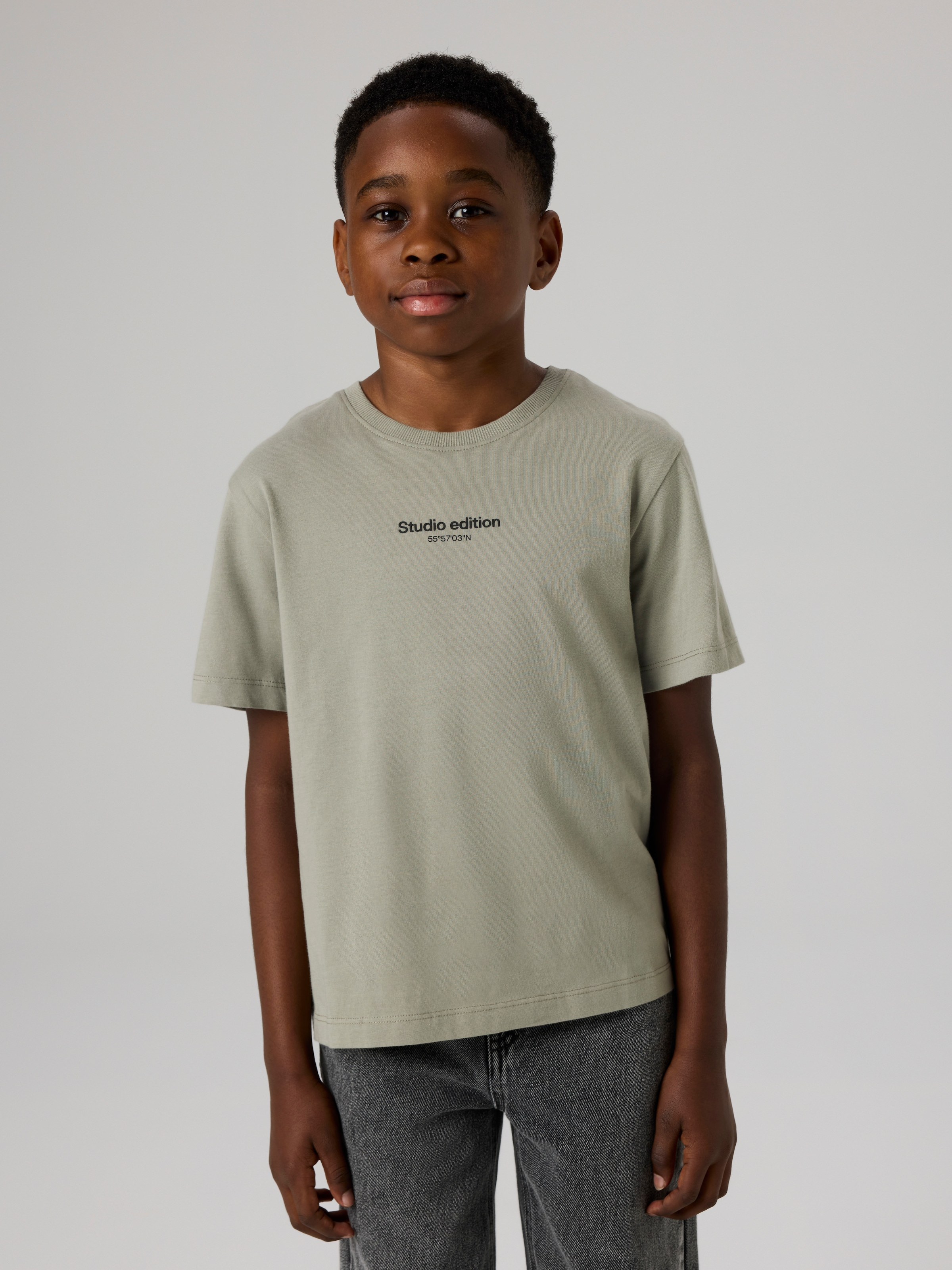 Name It T-Shirt »NKMBRODY SS NREG TOP NOOS« mit dezentem 3D-Frontmotiv