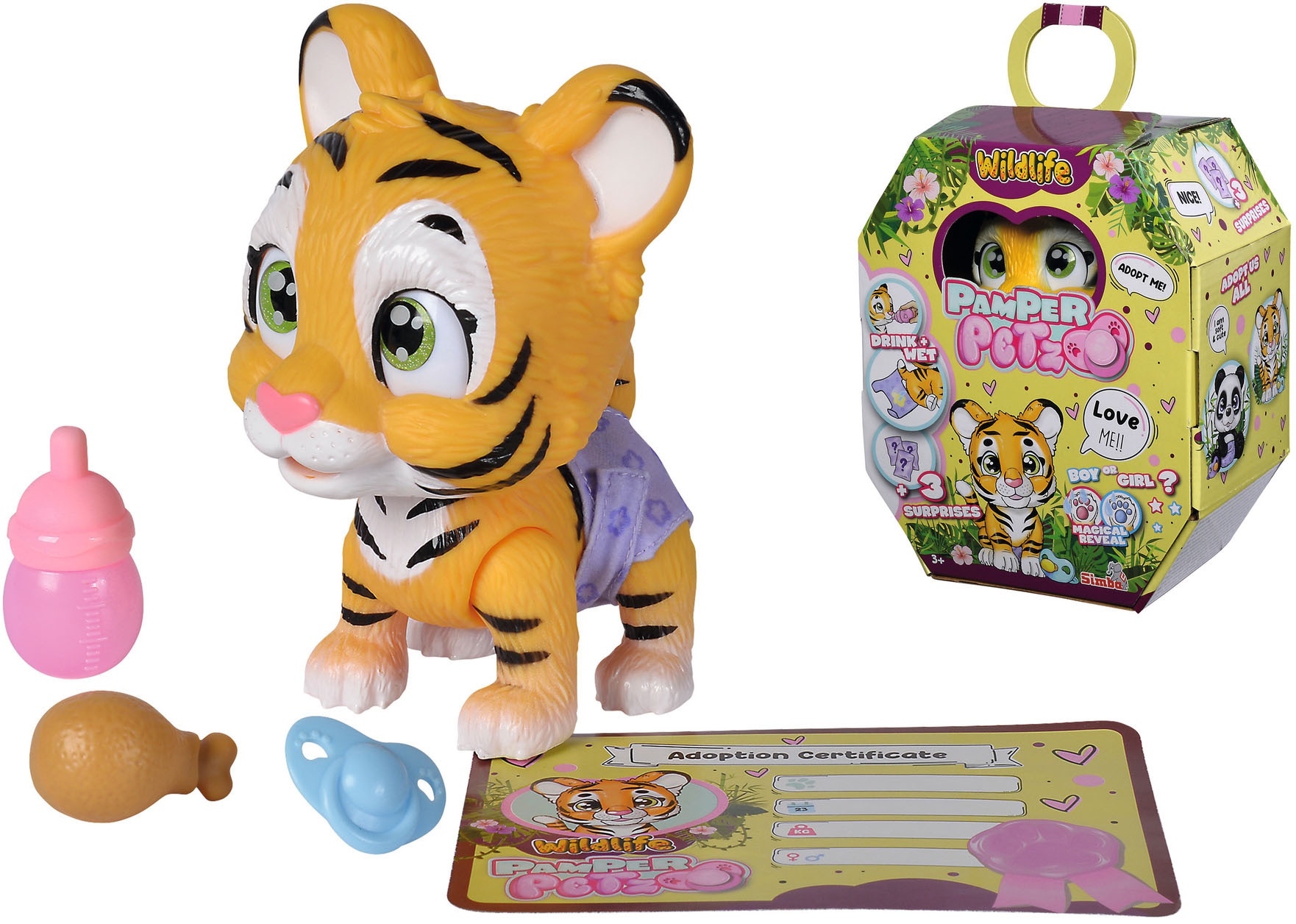 SIMBA Spielfigur »Pamper Petz Tiger« mit Funktionen