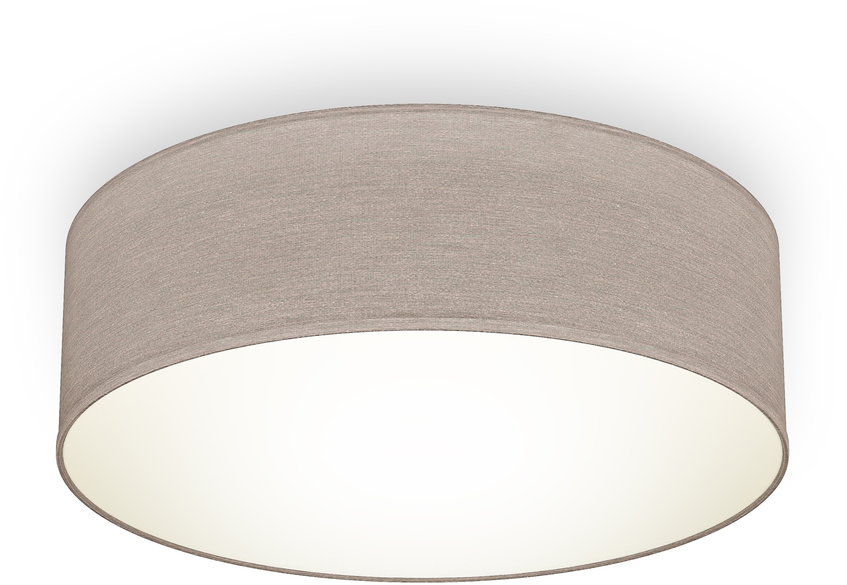 B.K.Licht Deckenleuchte, 1 flammig, Leuchtmittel E27 | ohne Leuchtmittel, Deckenlampe,Textil Lampenschirm, Wohnzimmerlampe, Schlafzimmer, E27