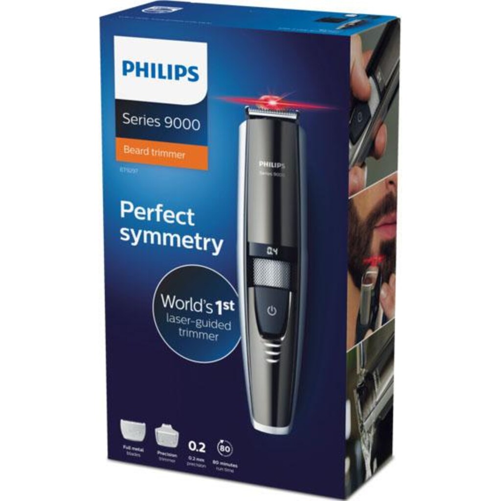 Philips Bartschneider »Series 9000 BT9297/15«, 2 Aufsätze, mit Laser-Technologie