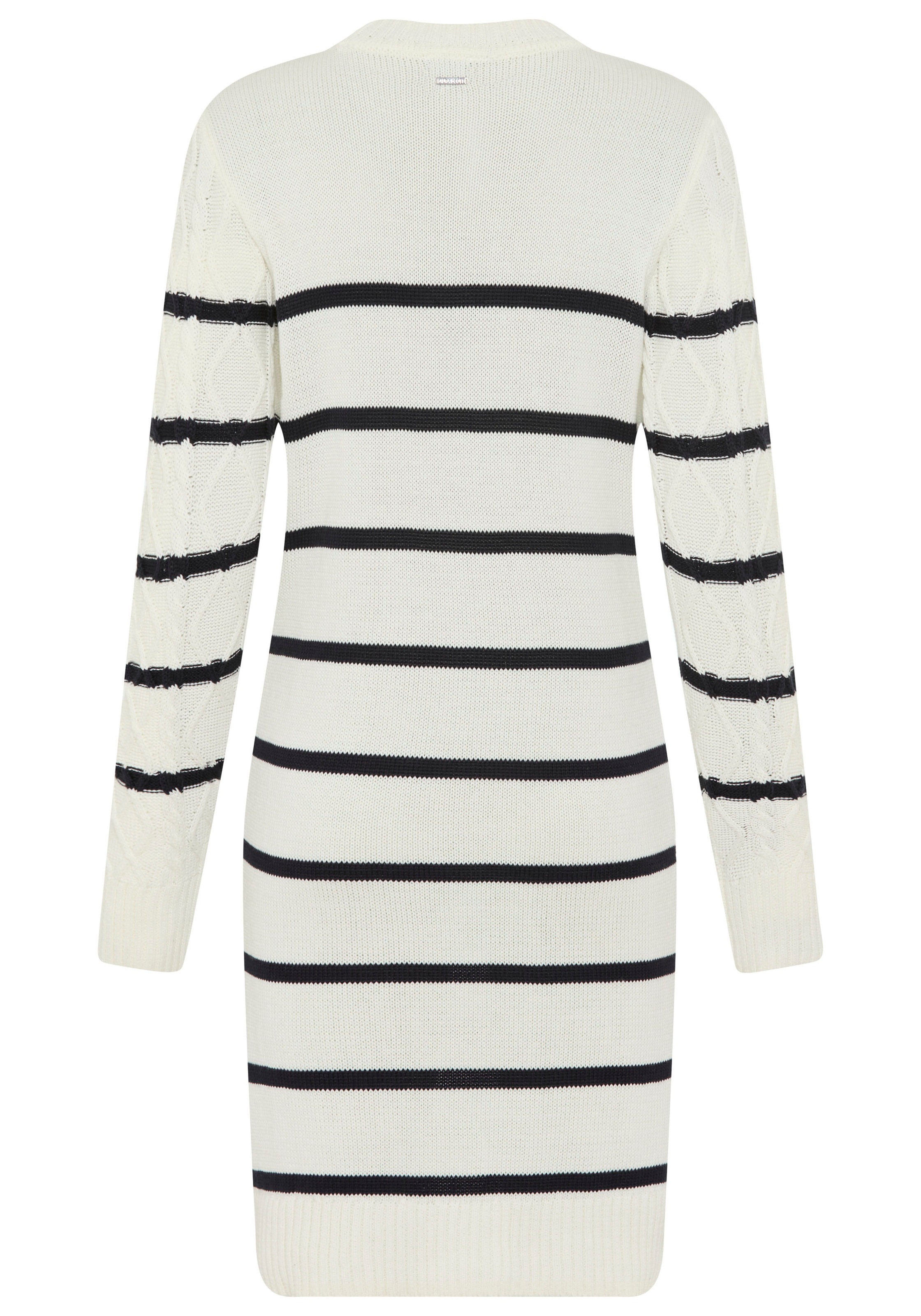 Laura Scott Strickkleid Ohne Taschen mit Zopfstrickmuster und Zierknöpfen - NEUE KOLLEKTION