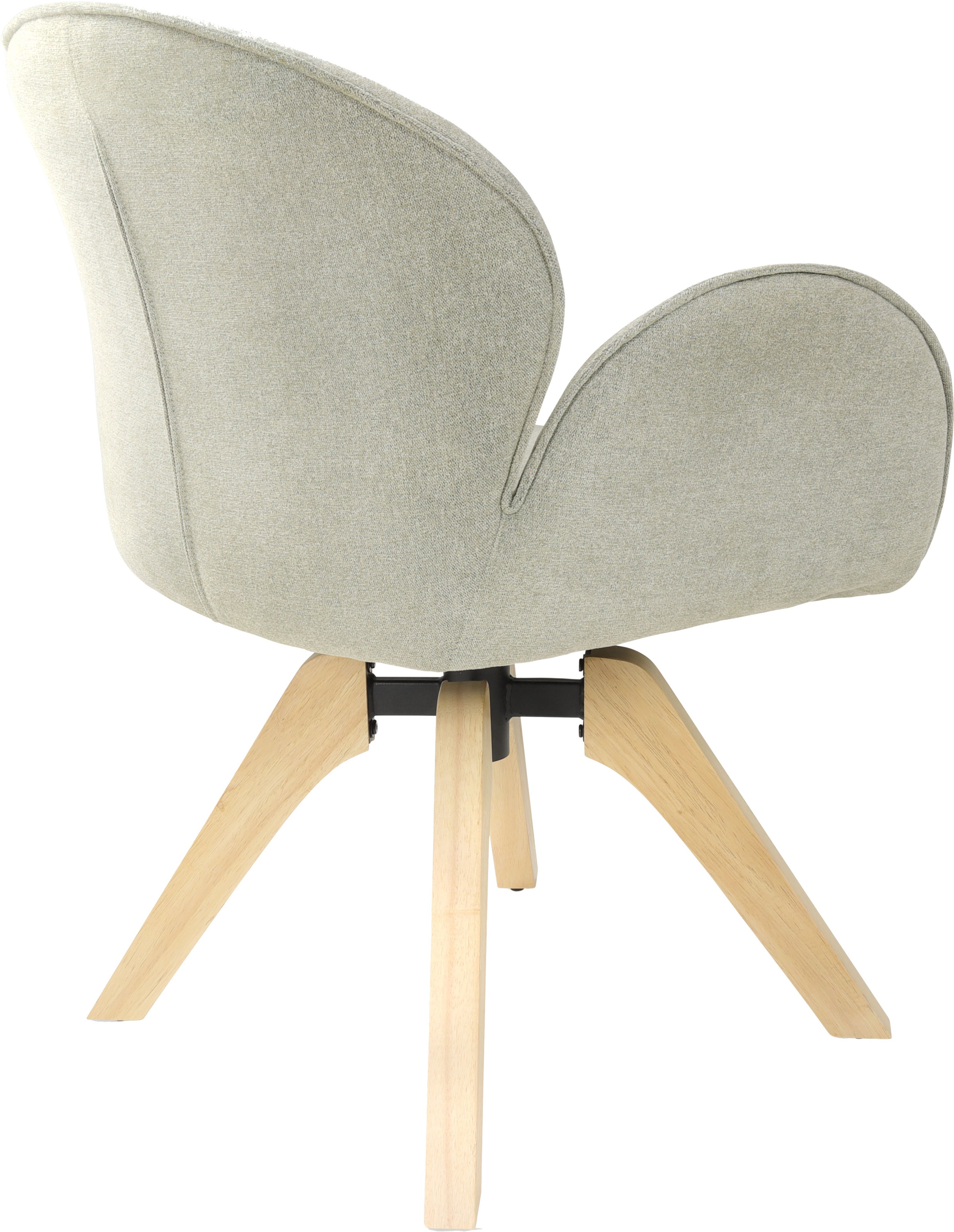 TOM TAILOR HOME Armlehnstuhl »WINGS ARMCHAIR« (Set) 2 Stk.mit Armlehnen, drehbar, Rückholfunktion, Massivholzgestell