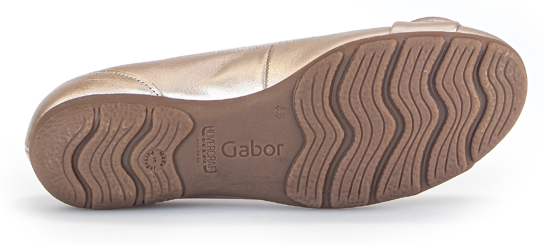 Gabor Ballerina, flache Schuhe, Slipper mit Hovercraft Luftkammern-Laufsohle