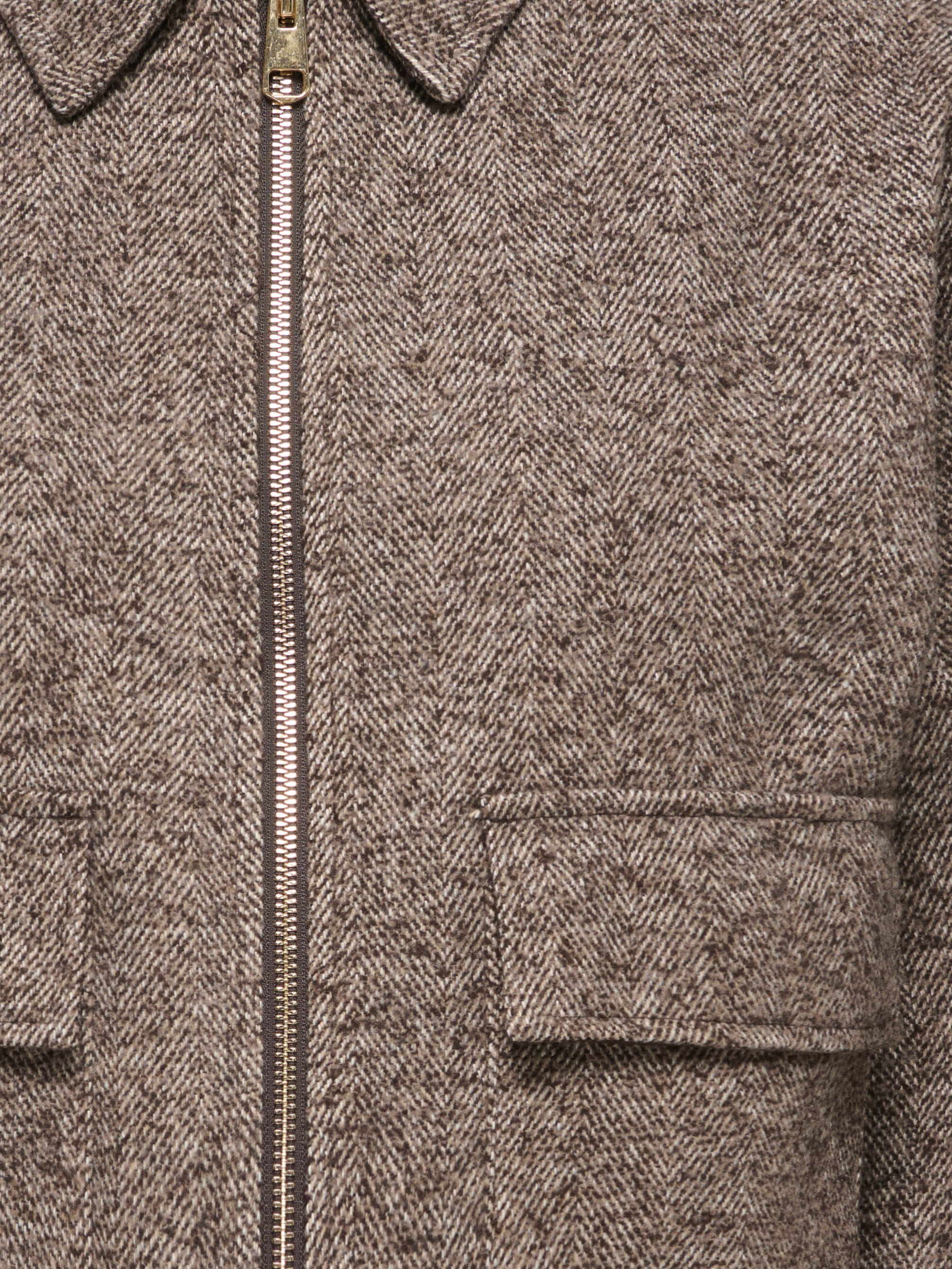 JDY Kurzjacke »JDYVINGA HERRINGBONE JACKET OTW YFM« Kunstfaser, Fischgratmuster
