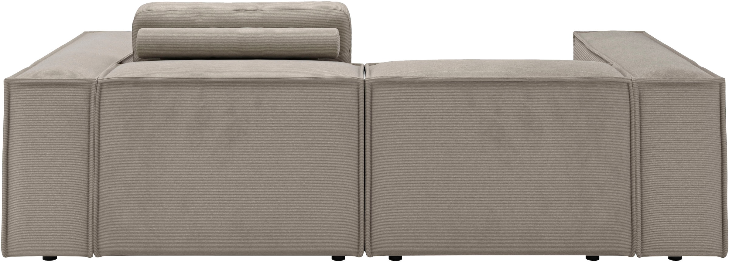 Home affaire Ecksofa »Watertown, kompakte L-Form, 246 cm breite für kleinere Räume« modernes Ecksofa mit Feincordbezug, platzsparend & bequem