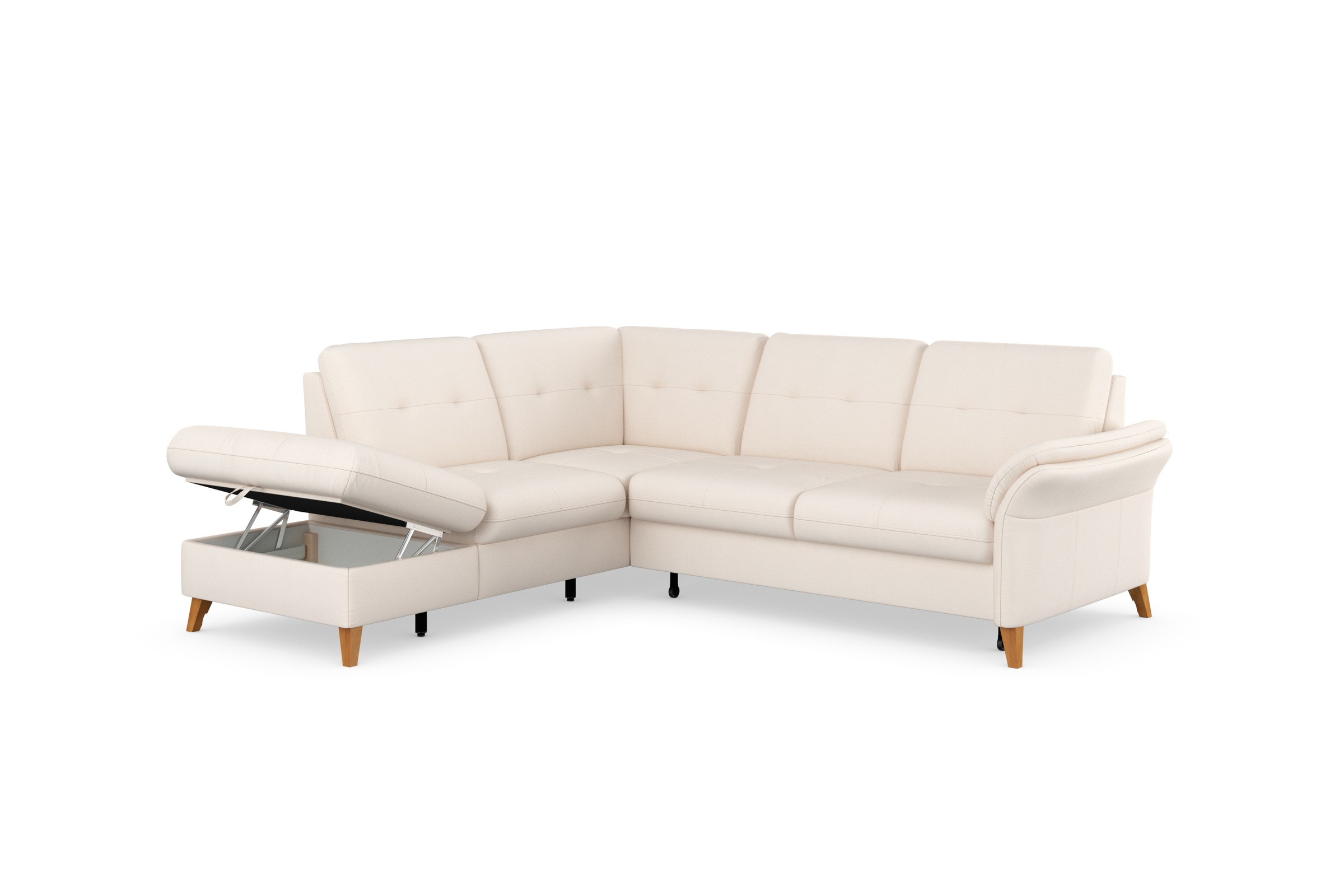 sit&more Ecksofa »Göteborg«, inkl. Sitztiefenverstellung, wahlweise mit Bettfunktion & Bettkasten