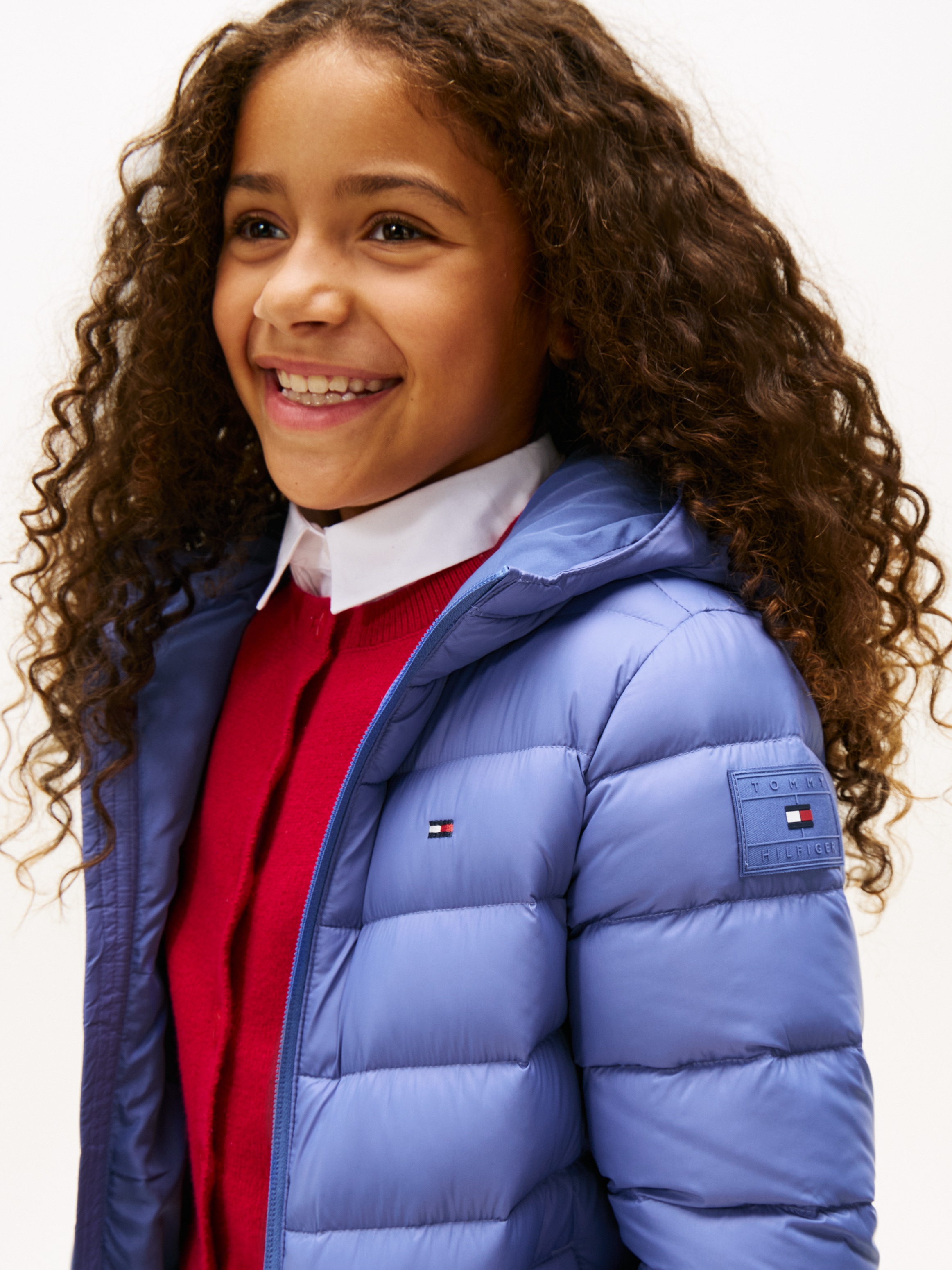 Tommy Hilfiger Steppjacke »U LIGHT DOWN HOODED JACKET« mit Kapuze Kinder bis 16 Jahre