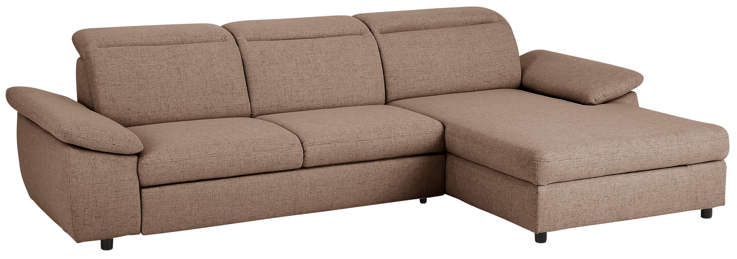 Home affaire Ecksofa »Mauritius L-Form«, mit Kopfteil- und Armlehnverstellung, mit Bettfunktion und Bettkasten