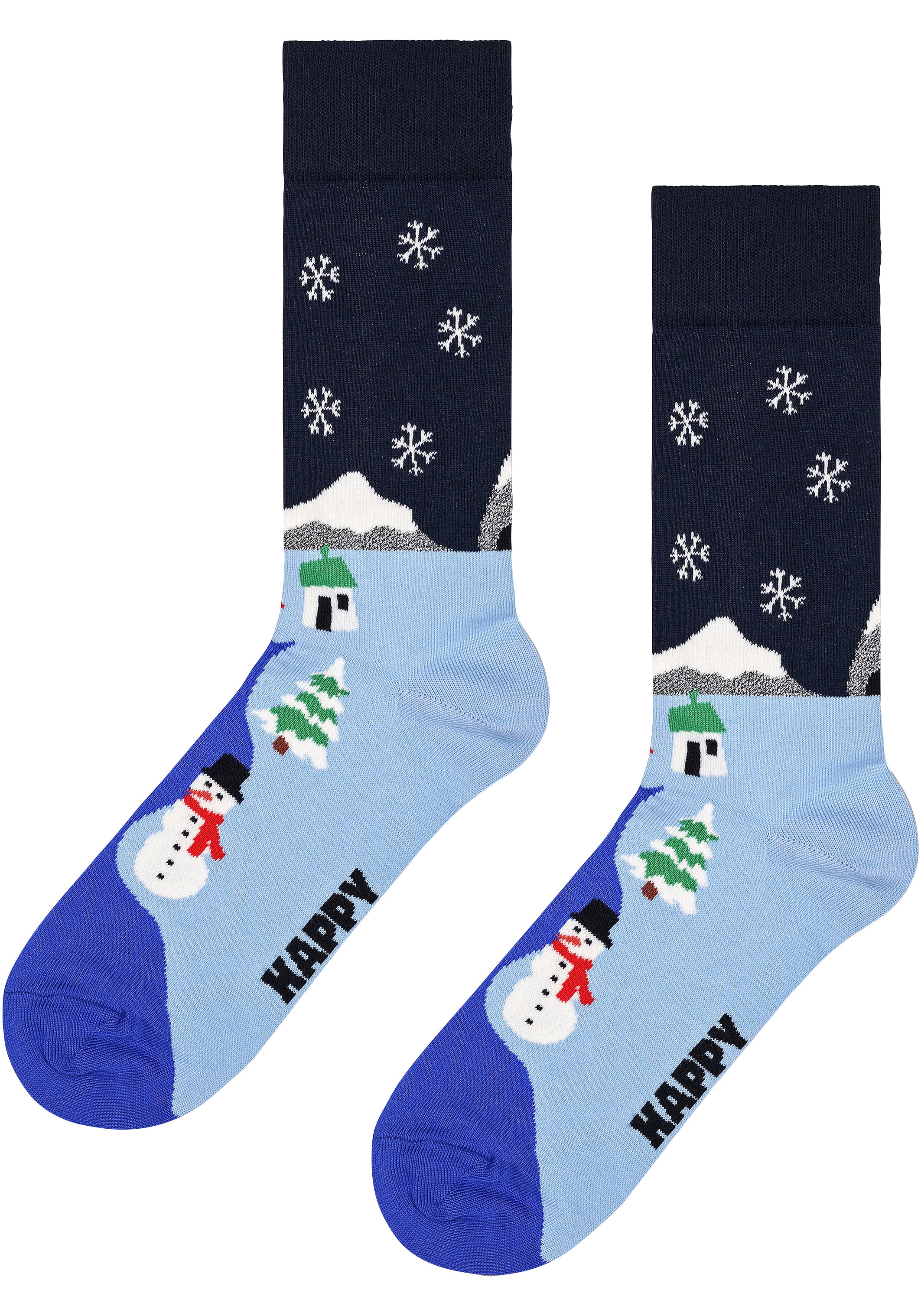 Socken, Paar), Socks Box Happy ♕ (3 bei Gift Snowman