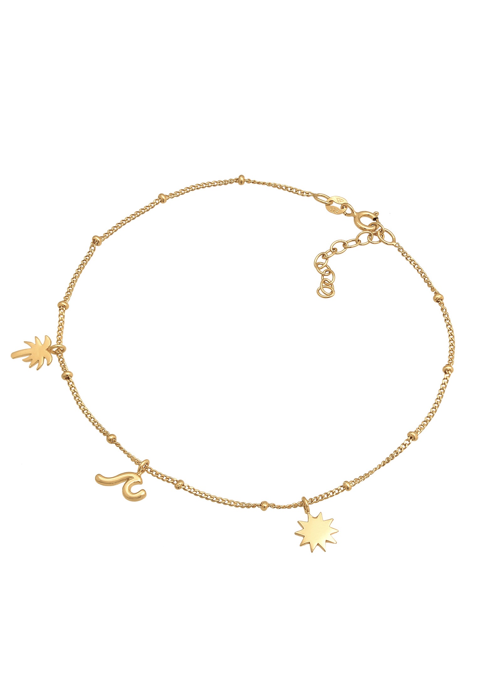 Elli Armkette »Fußschmuck Palme Boho Strand Sommer 925 Silber«