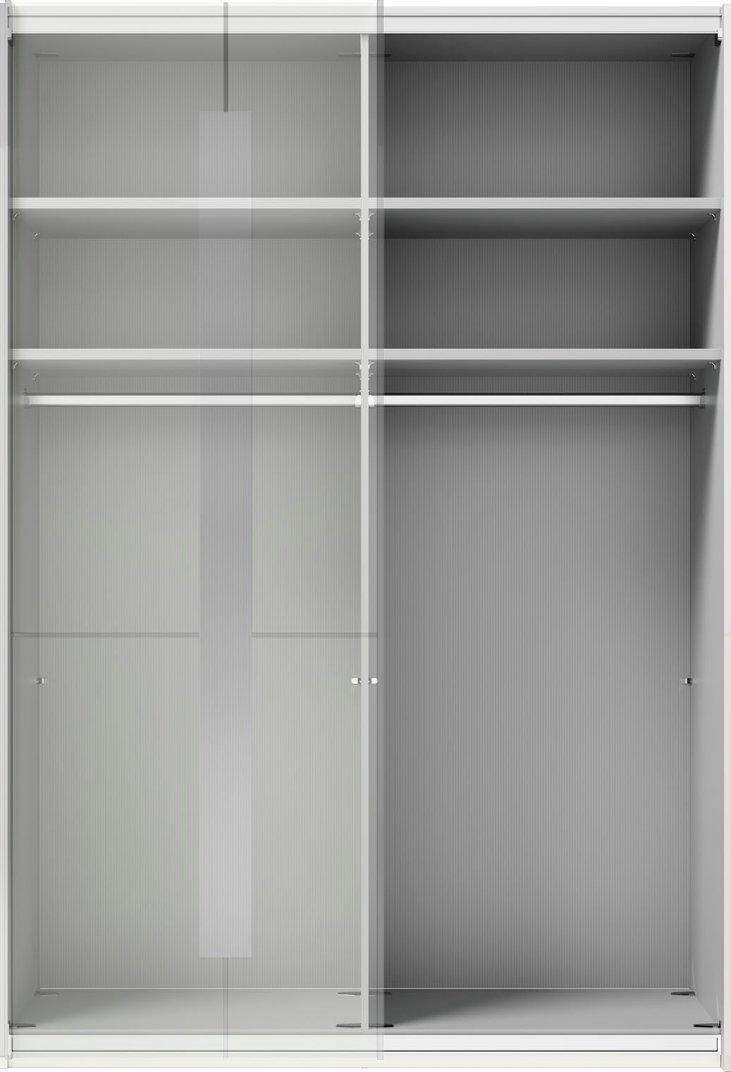Musterring Schwebetürenschrank »Imola W« inkl. Einlegeböden und Kleiderstangen, mit Glastüren inkl. Zierspiegel