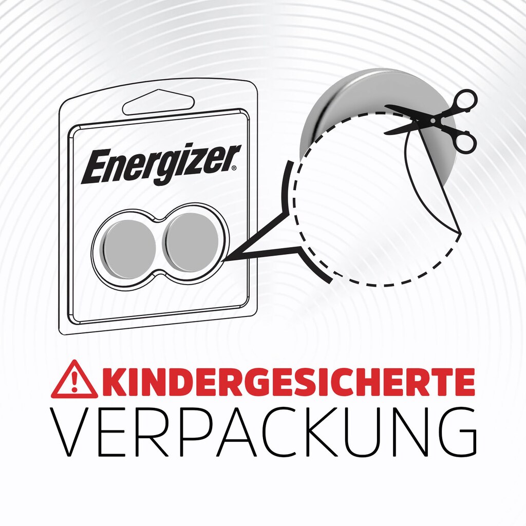 Energizer Knopfzelle »CR2025«, CR2025, 3 V, (Packung, 4 St.)