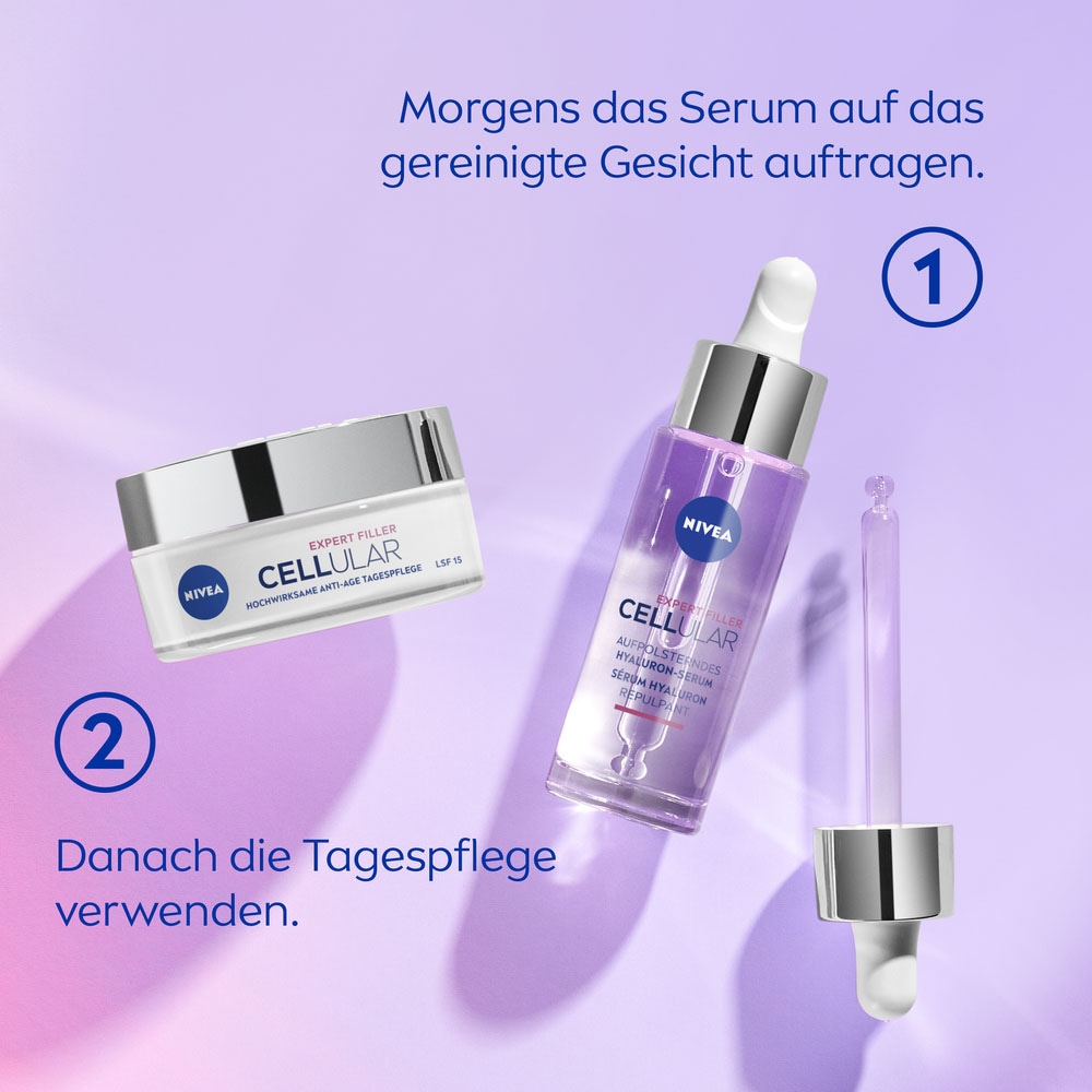 Nivea Gesichtsserum »CELLULAR Expert Filler Hyaluron Replumping Serum«