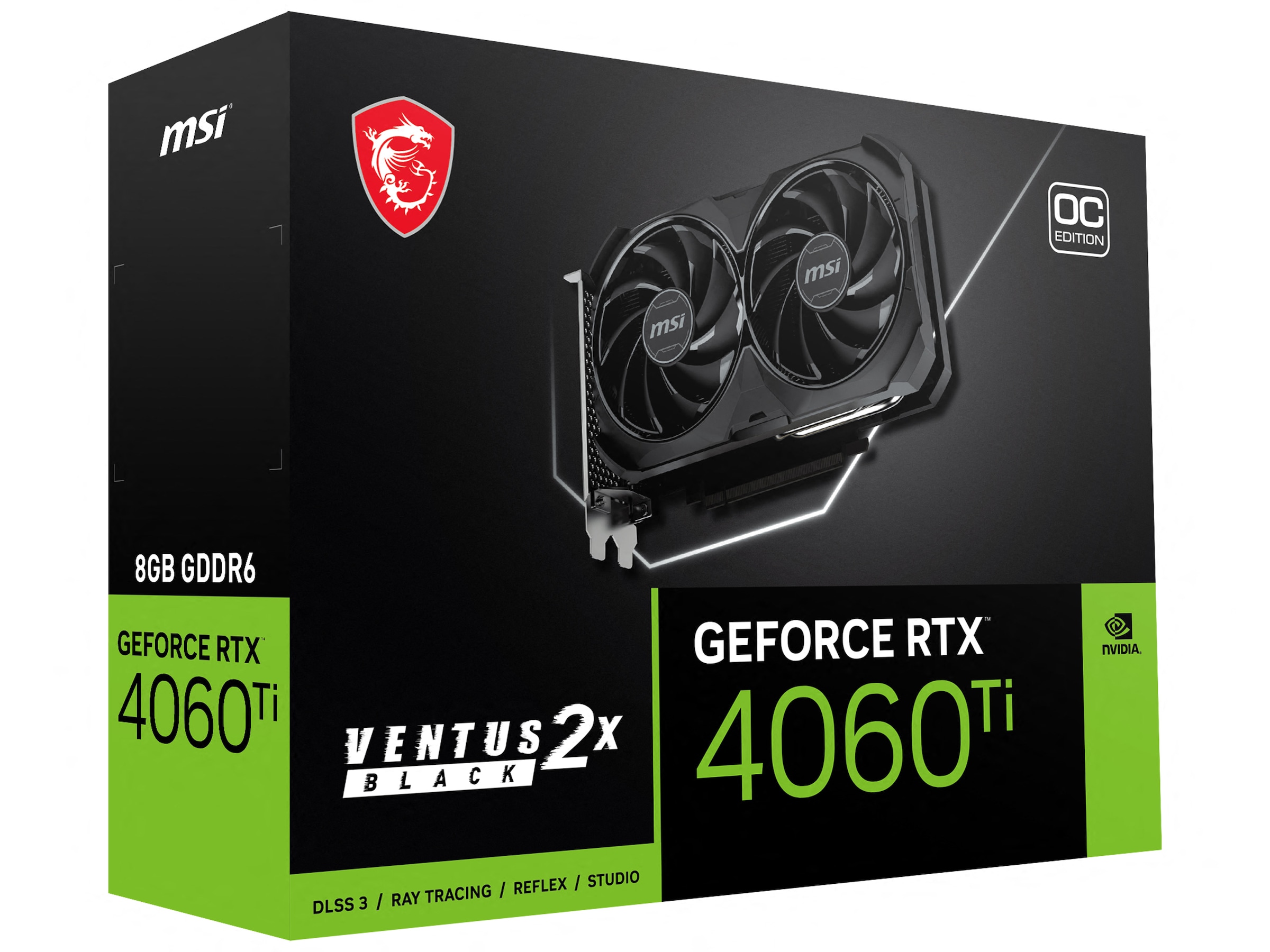 MSI Grafikkarte »RTX 4060 Ti Ventus 2X OC«, 8 GB, GDDR6