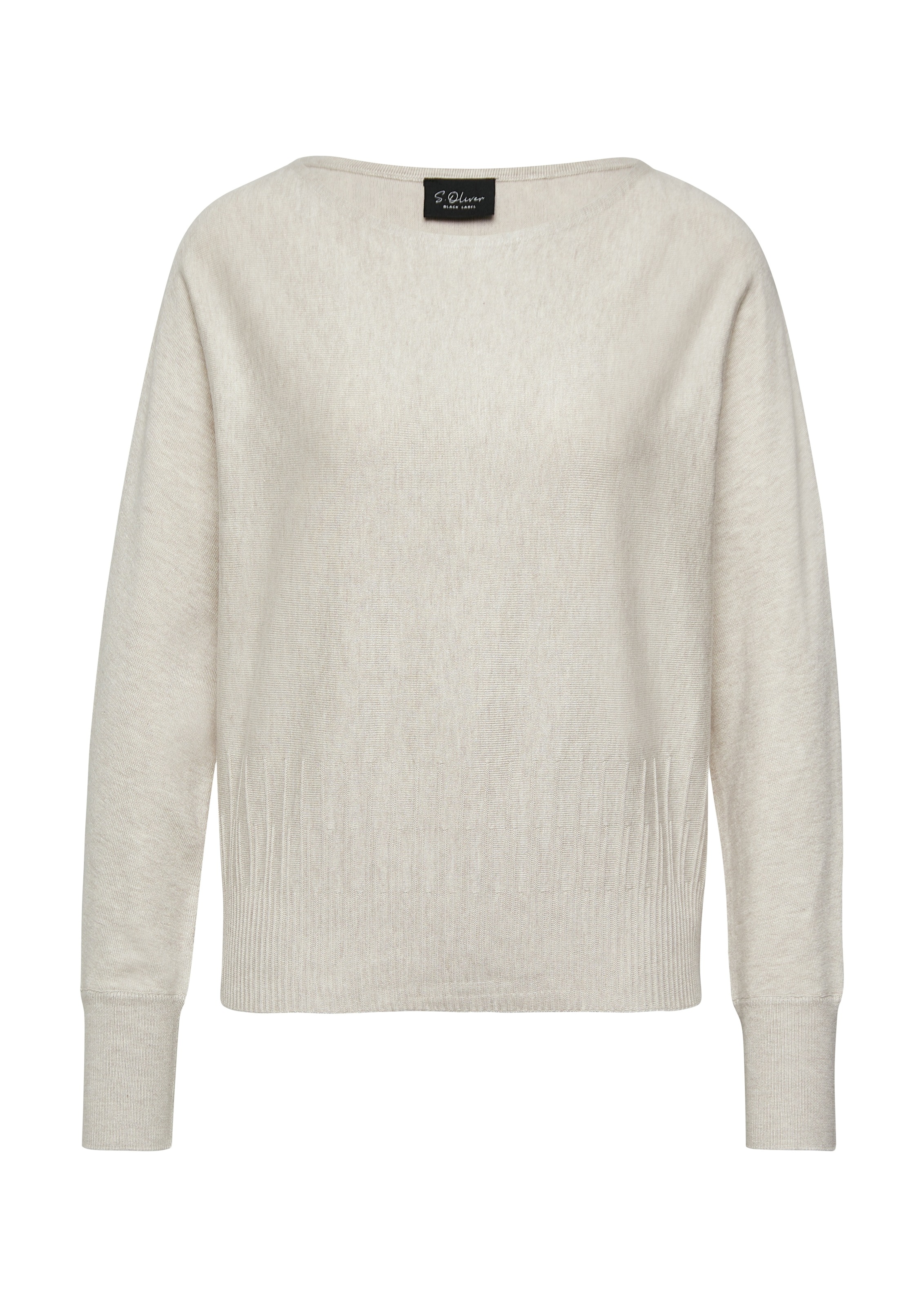 s.Oliver BLACK LABEL Strickpullover mit Fledermausärmeln