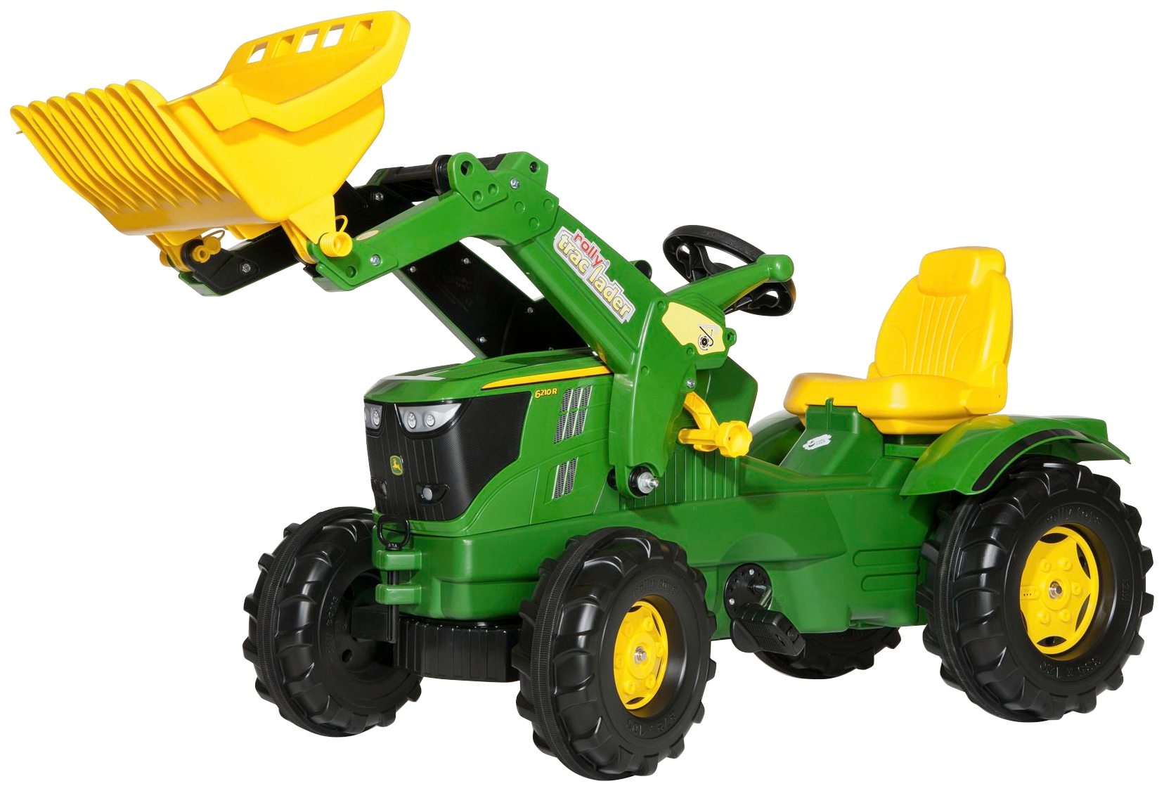 Rolly Toys Tretfahrzeug »John Deere 6210R«, Kindertraktor mit Lader