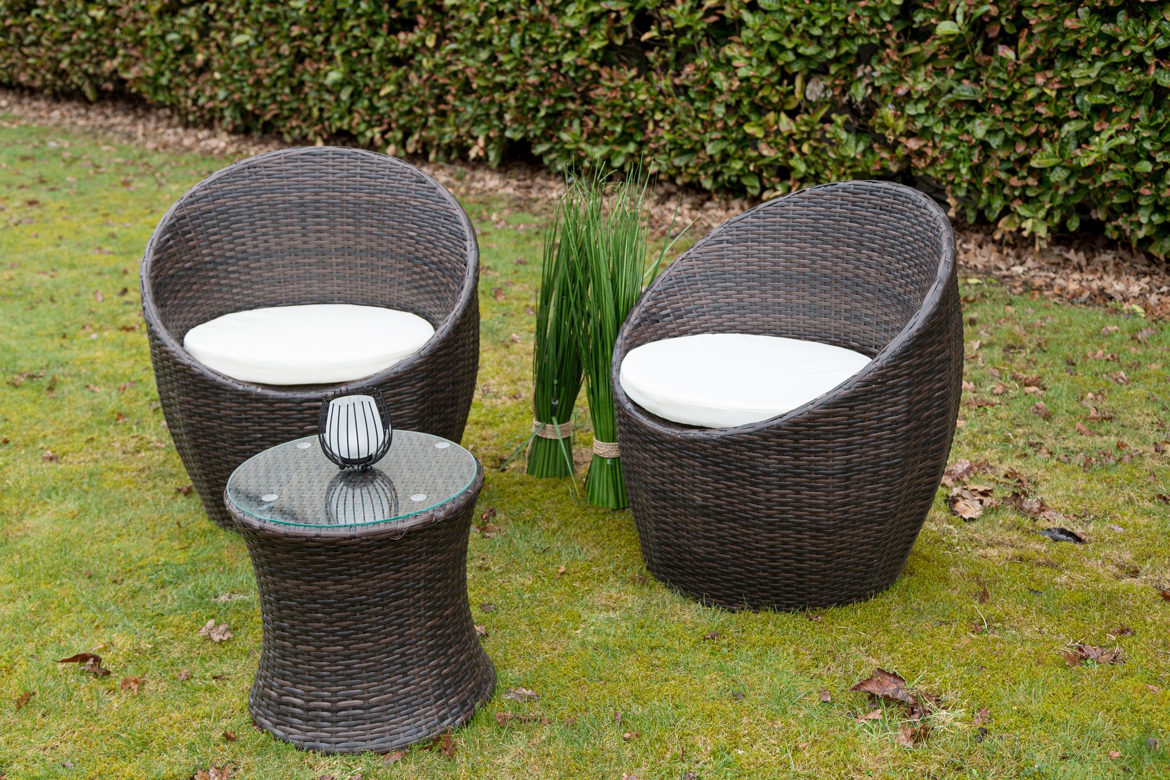 my Flair Gartenlounge-Set, (3 tlg.), 2 Stühle, 1 Tisch