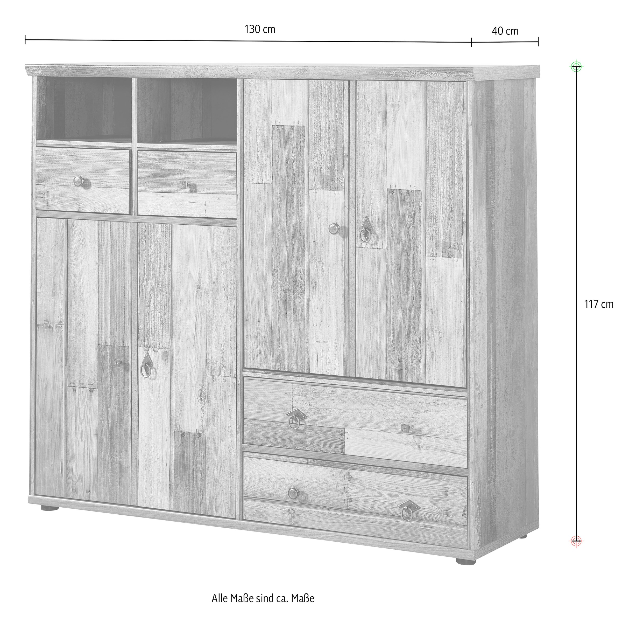 Innostyle Schuhschrank »BONANZA« 1 Stk. tlg. 4 türig, 10 Fächer, 4 Schübe, Softclose, ABS Kanten