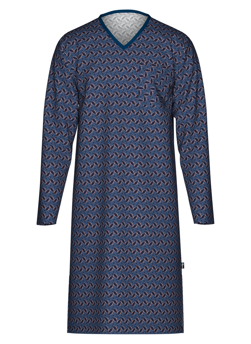 Trigema Pyjama »TRIGEMA Nachthemd mit Allover-Blätter-Muster« 1 Stk. tlg.,
