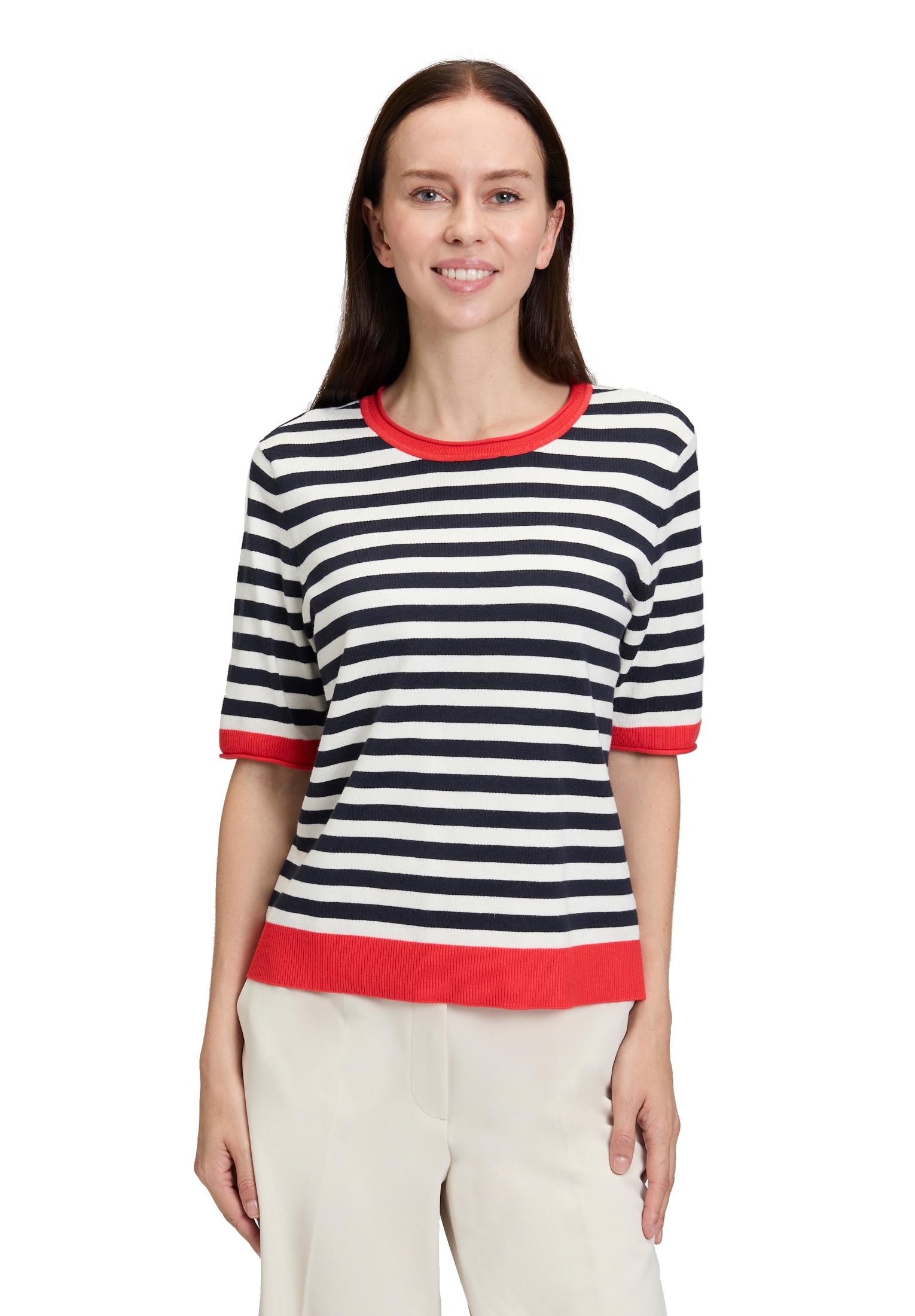 Betty Barclay Rundhalspullover »Basic-Pullover mit Streifen«