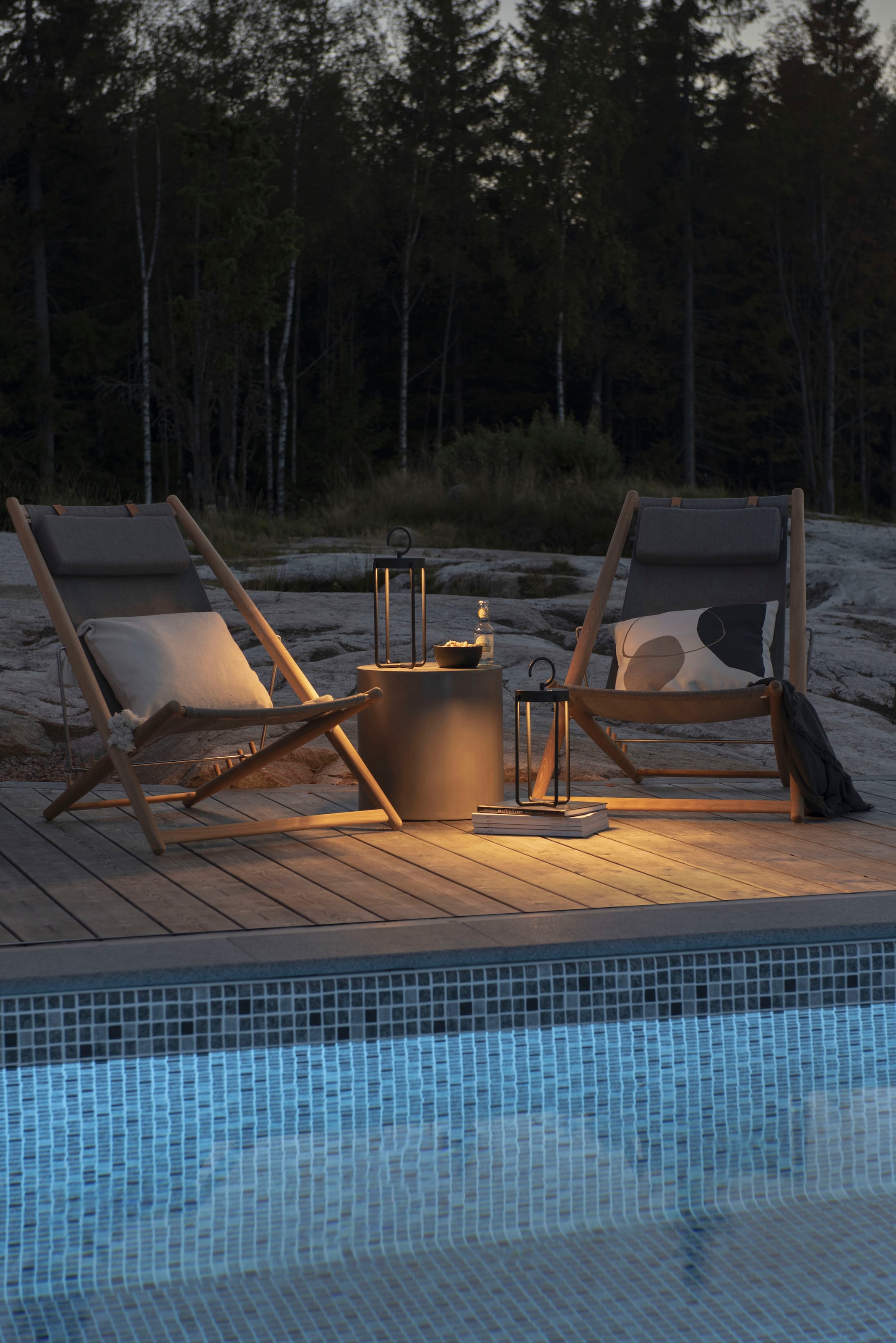 KONSTSMIDE LED Laterne »Manorola«, Leuchtmittel LED-Modul | LED fest integriert, Manorola LED USB-Latene klein schwarz, dimmbar 2700K/3000K