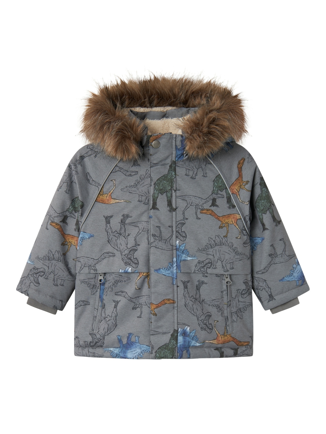 Name It Outdoorjacke »NMMSNOW05 JACKET AOP FO NOOS«, mit Kapuze