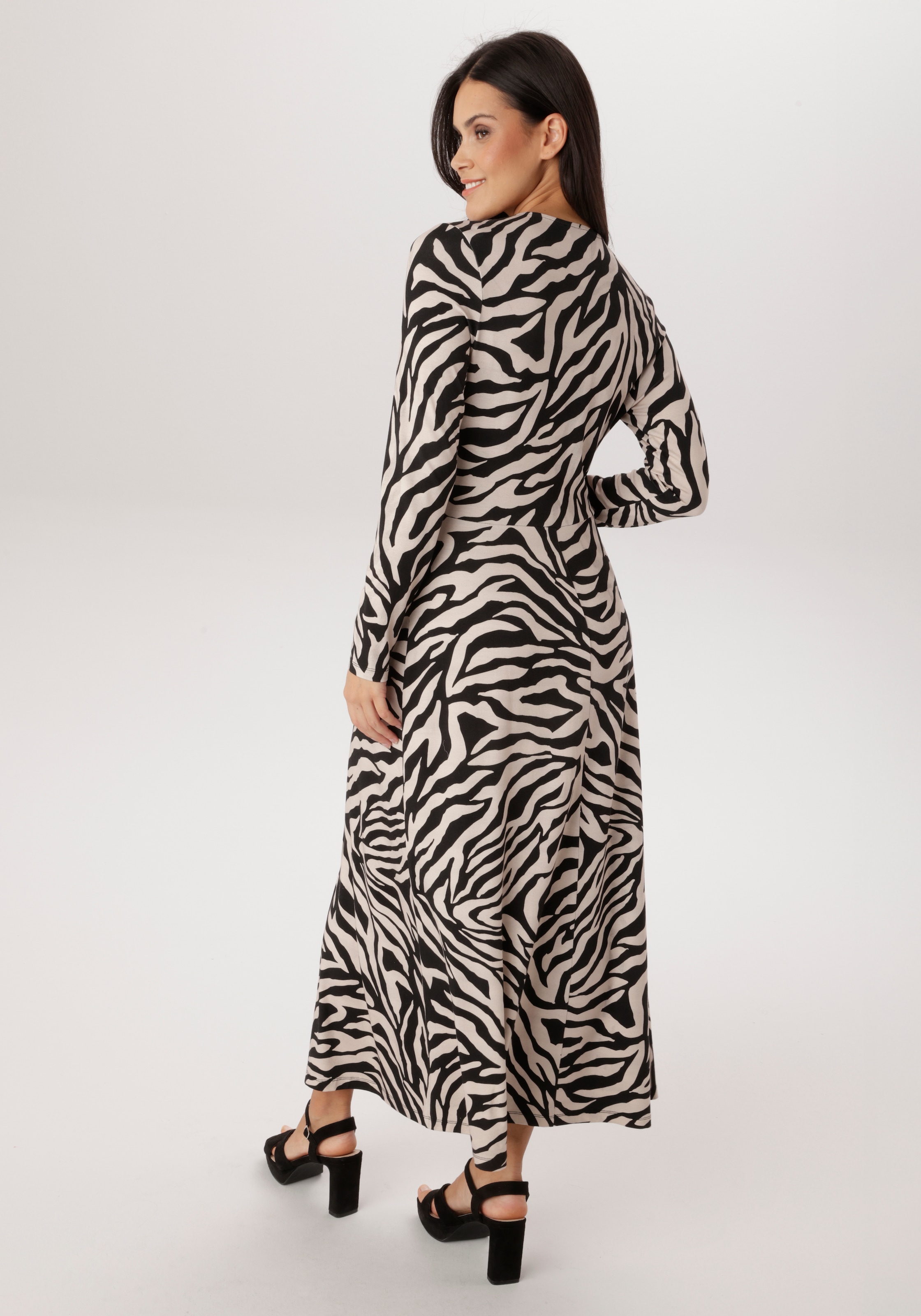 Aniston SELECTED Jerseykleid mit seitlichen Zierring in der Taille - NEUE KOLLEKTION