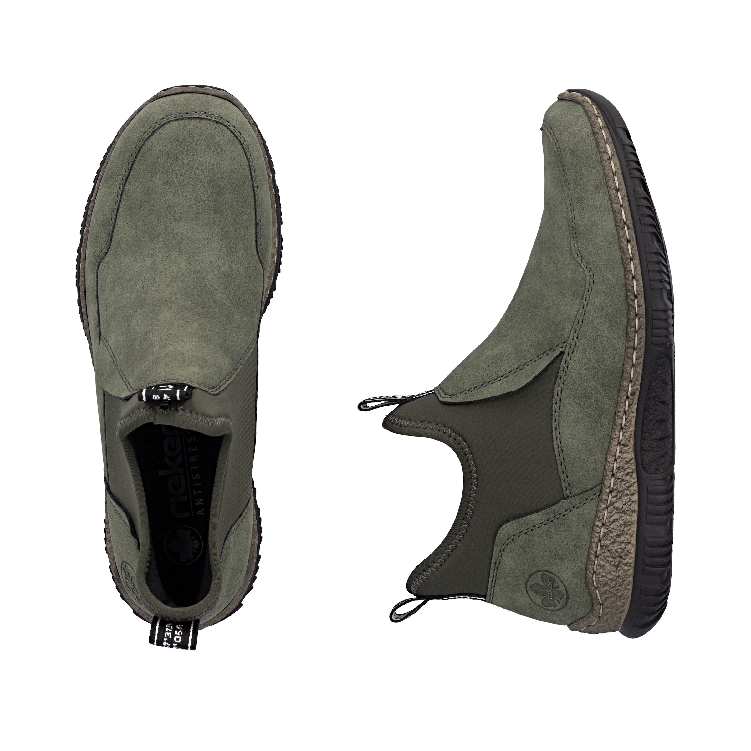 Rieker Schlupfboots  Slipper, Slip-on Sneaker, Stiefelette mit MemoSoft-Innensohle