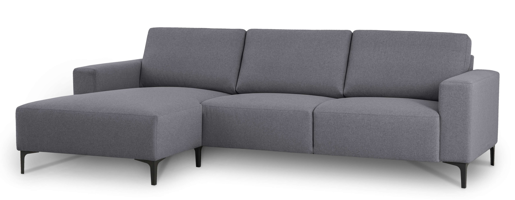 Home affaire Ecksofa »Tournon, L-Form, Breite 262 cm, Webstoff, Chenille«, Designsofa im nordischen Stil, Wellenunterfederung, Metallfüße