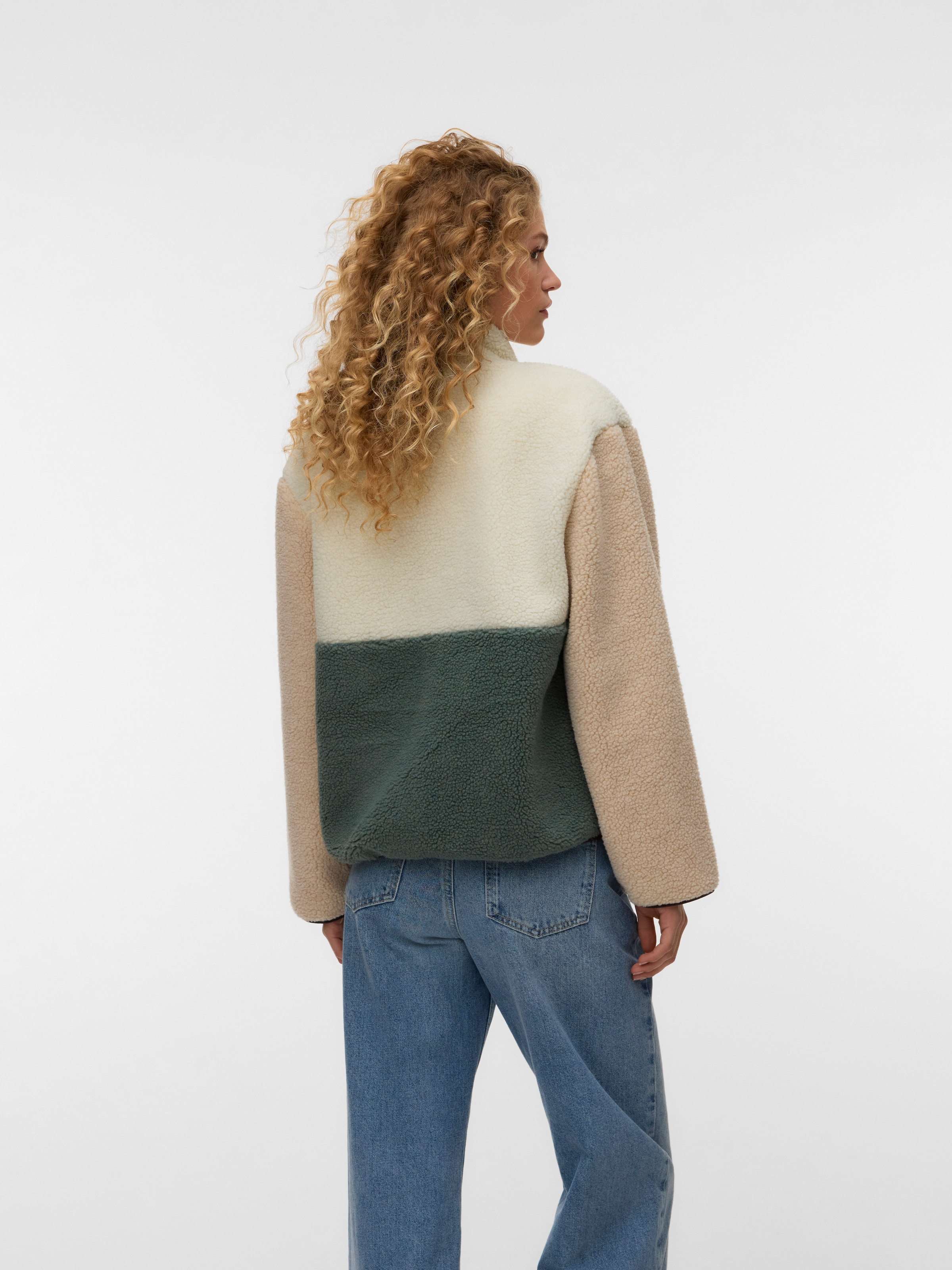 Vero Moda Fleecejacke »VMJOSEFIN LS TEDDY ZIP JACKET EXP« Polyester