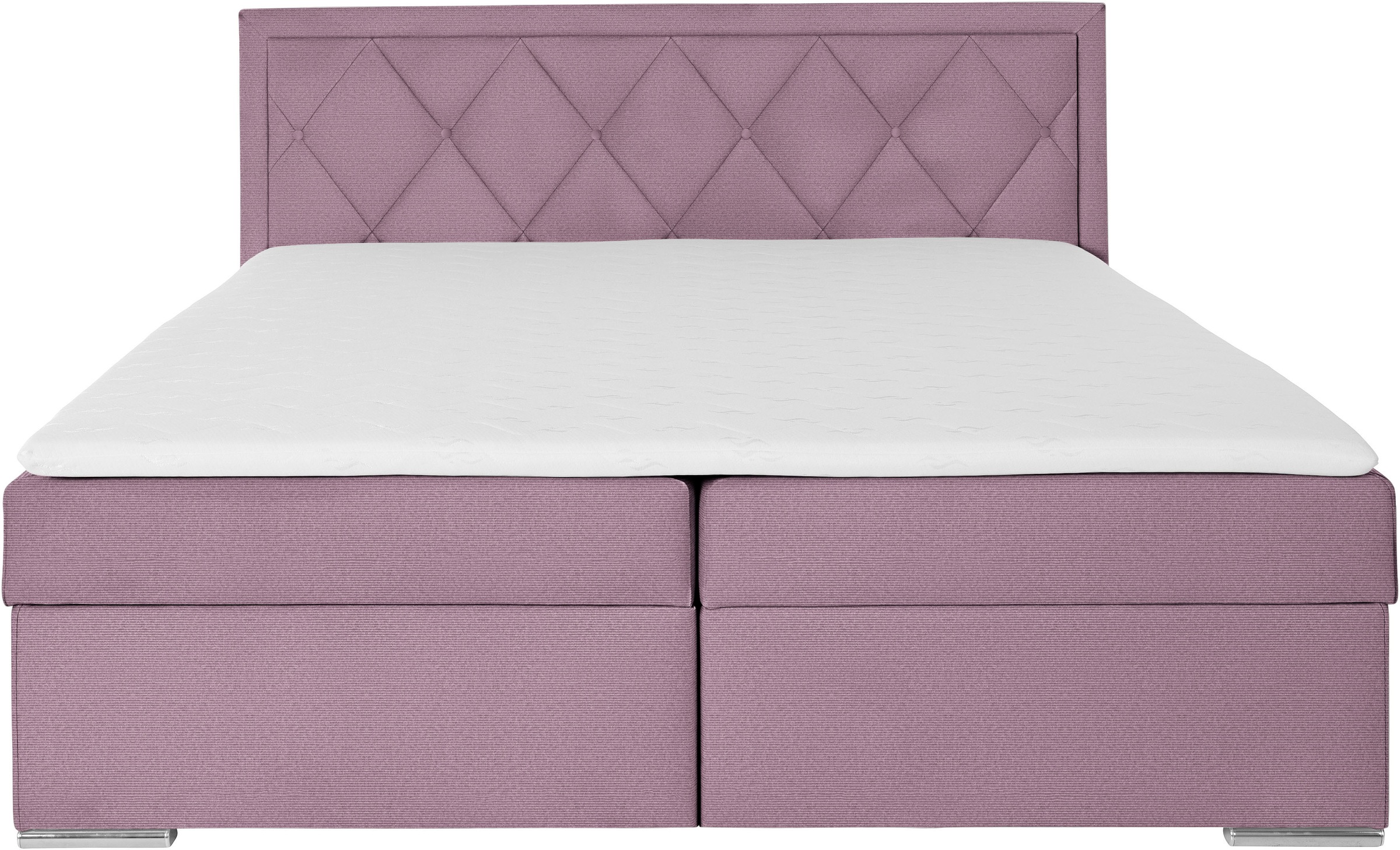 Leonique Boxbett »Alfie, Bestseller, wahlweise mit Bettkasten«, mit Knopfheftung im Kopfteil, H2, H3 und H4 wählbar
