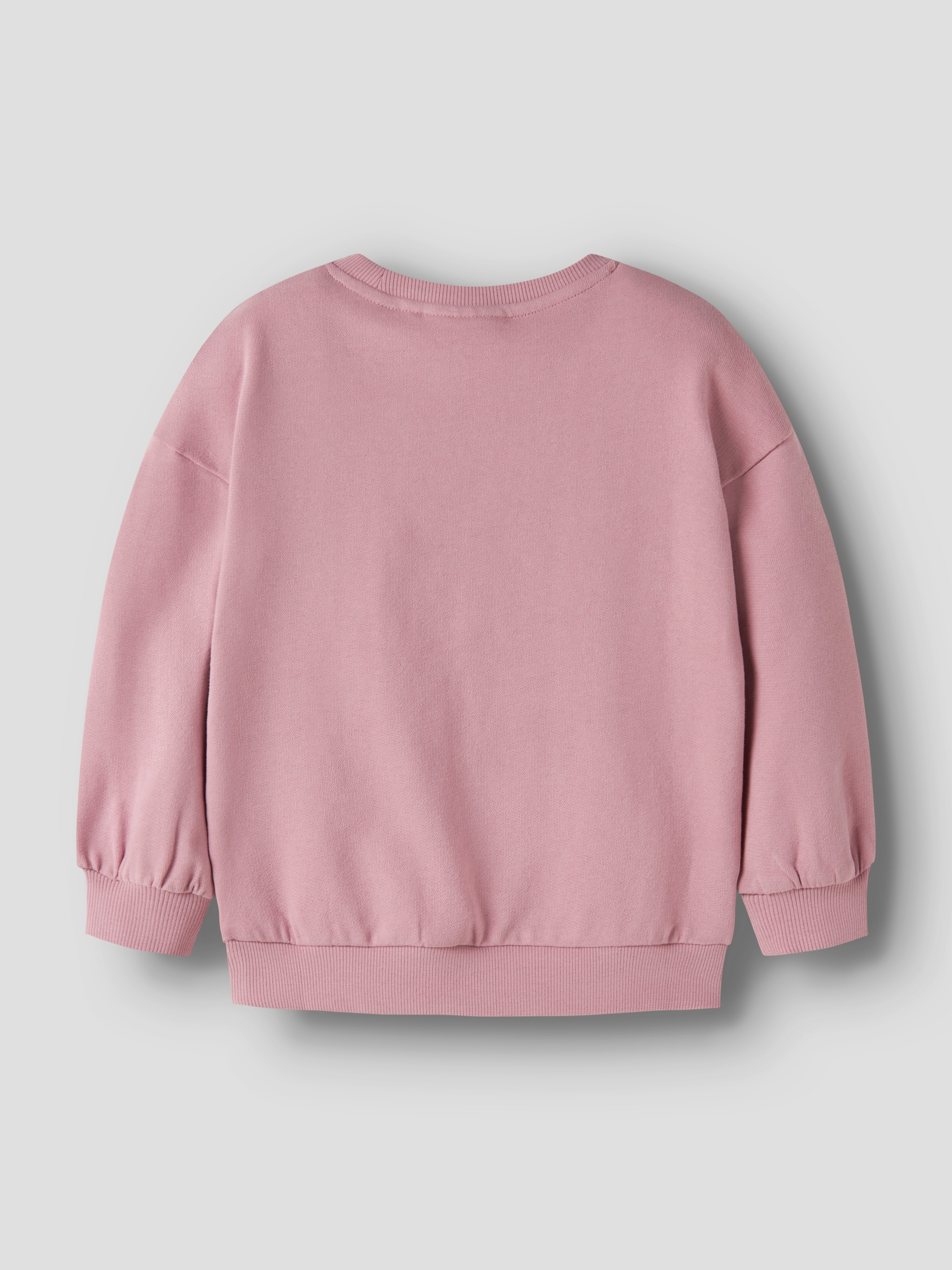 Name It Sweatshirt »NMFVALONA LS LONG RLX SWEAT UNB«, Baumwolle, Druck mit Glitzerdetail
