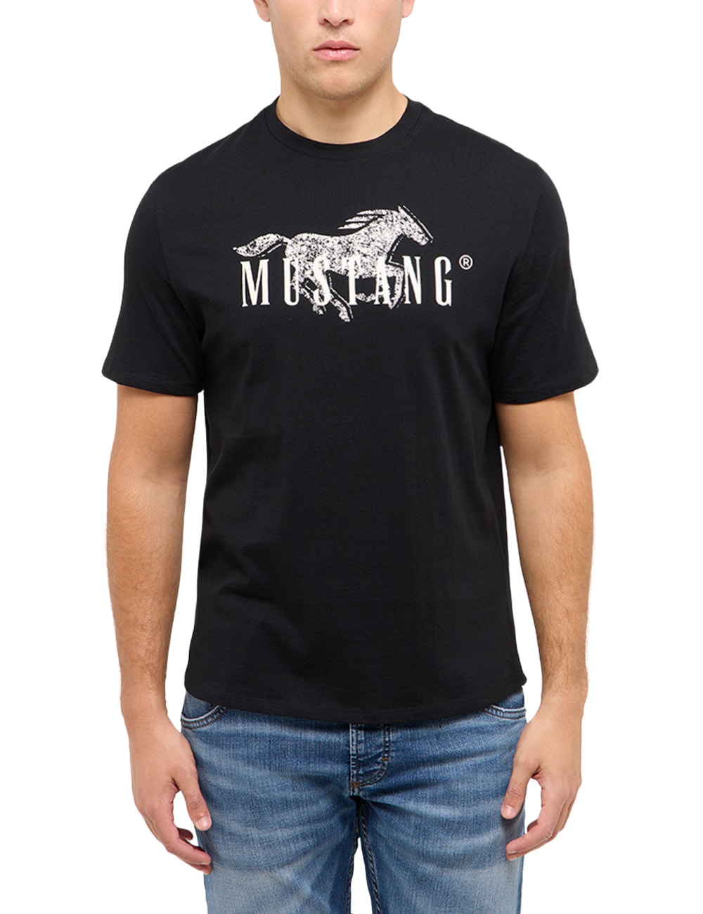 MUSTANG T-Shirt »Austin-Logoprint« Regular fit