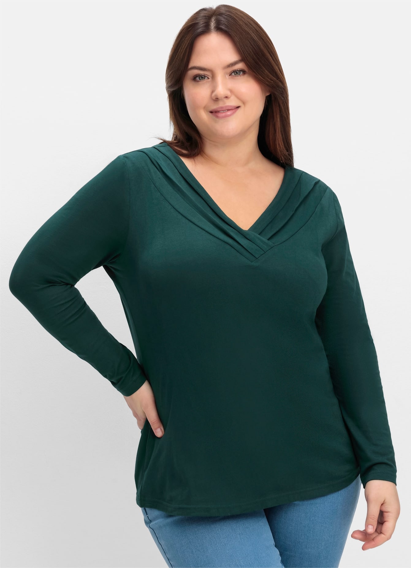 sheego by Joe Browns Langarmshirt »Langarmshirt« 1 Stk.