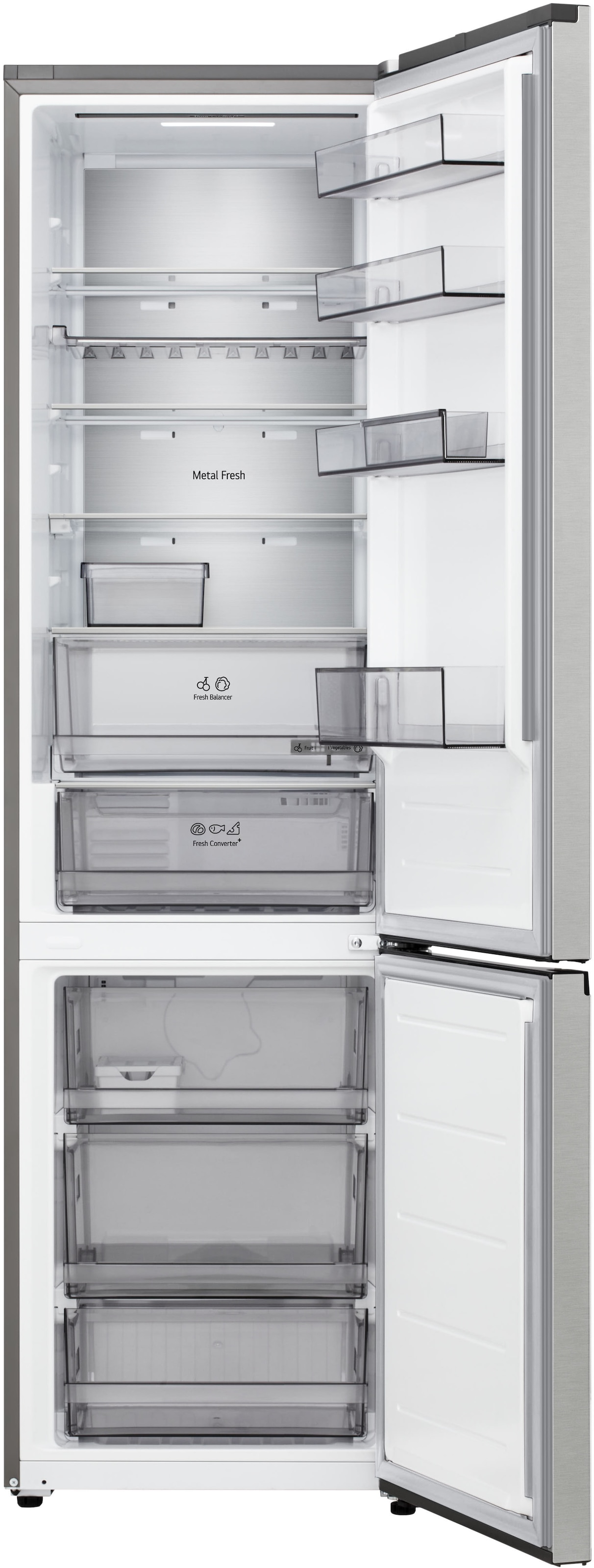 LG Kühl-/Gefrierkombination Serie 5 »GBBS525CPY« 203 cm hoch 59,7 cm breit Total No Frost, ThinQ mit AI Fresh & Saving Mode