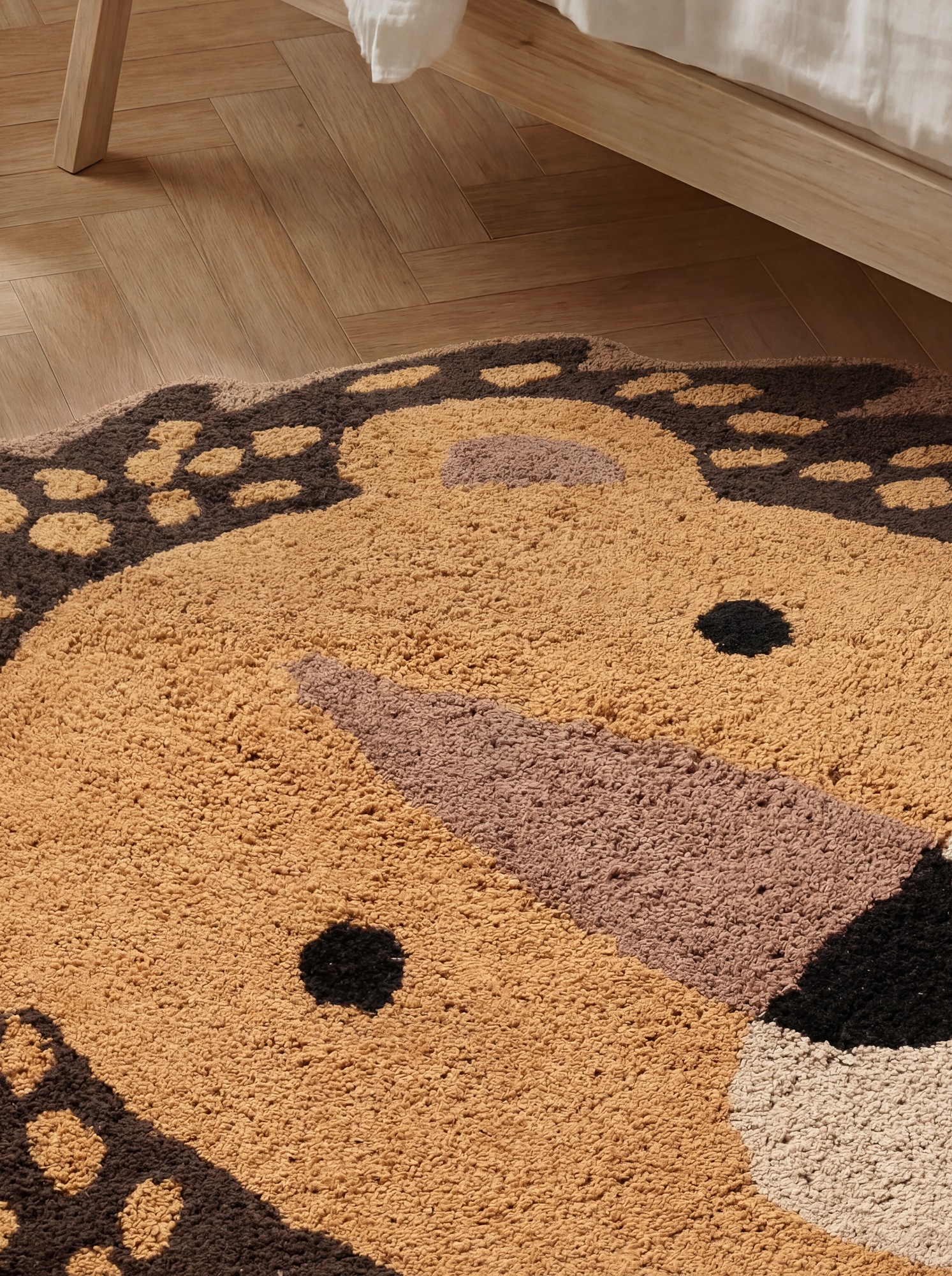HANSE Home Kinderteppich »Roary« Motivform 10 mm Höhe Waschbar, Handgemacht, Weich, Rutschfest, Spielteppich Kinderzimmer