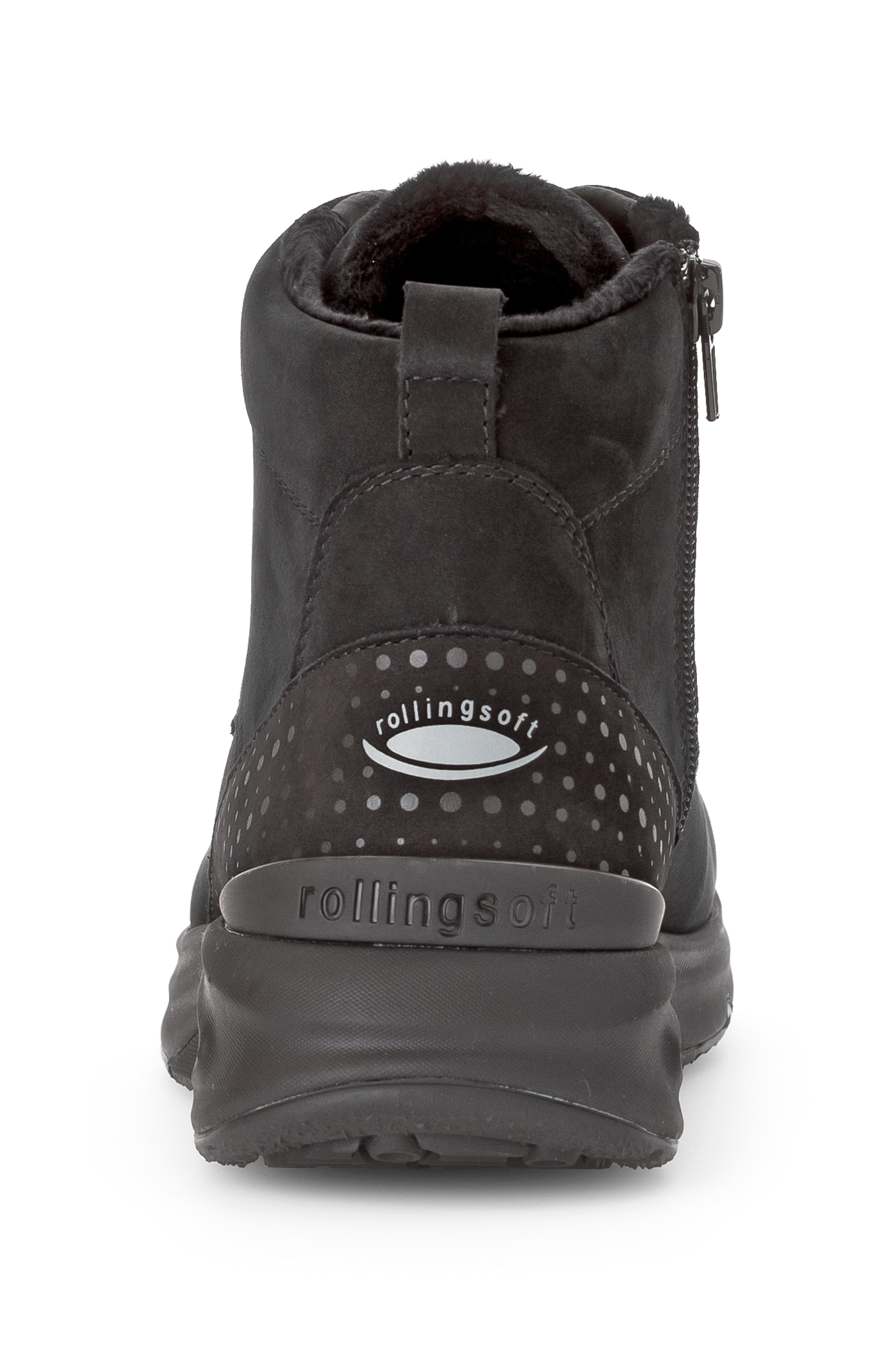Gabor Rollingsoft Schnürboots, Keilabsatz, Freitzeitschuh, High-Top-Sneaker, Label an der Ferse
