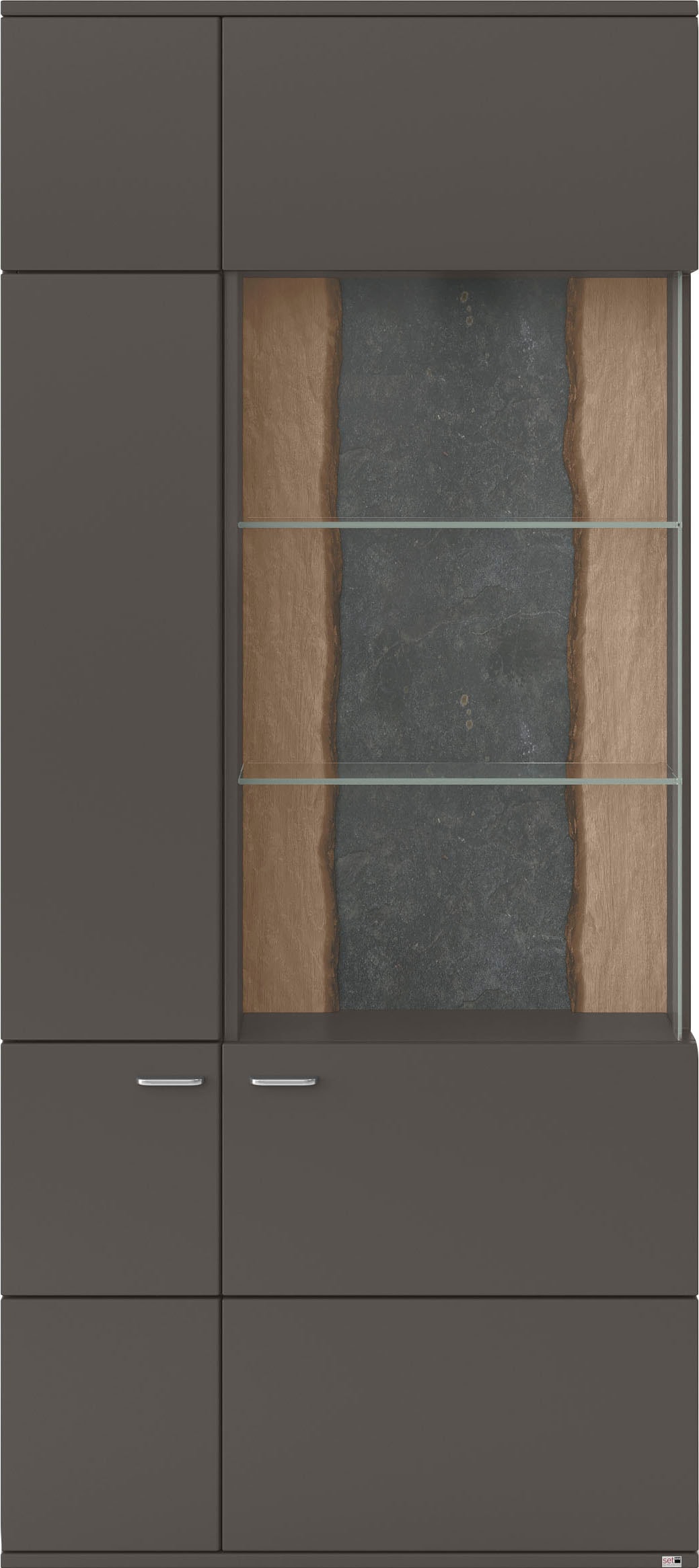 Glastür mit Typ Musterring Stauraumvitrine set 4 207, cm, Rechnung 05/06, Höhe auf getönter bestellen by one »TACOMA«,