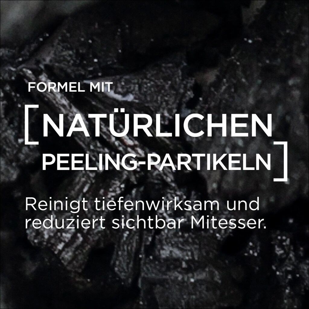 L'ORÉAL PARIS MEN EXPERT Gesichtspeeling »Pure Charcoal«, beseitigt Pickel, Mitesser & fettige/ölige Haut