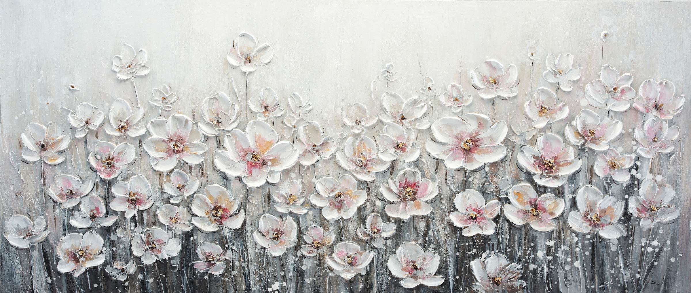 Bönninghoff Ölgemälde, Blumen-Blumenbilder-Pflanzen-Kunst-Gemälde, (1 St.), jedes Bild ein Unikat