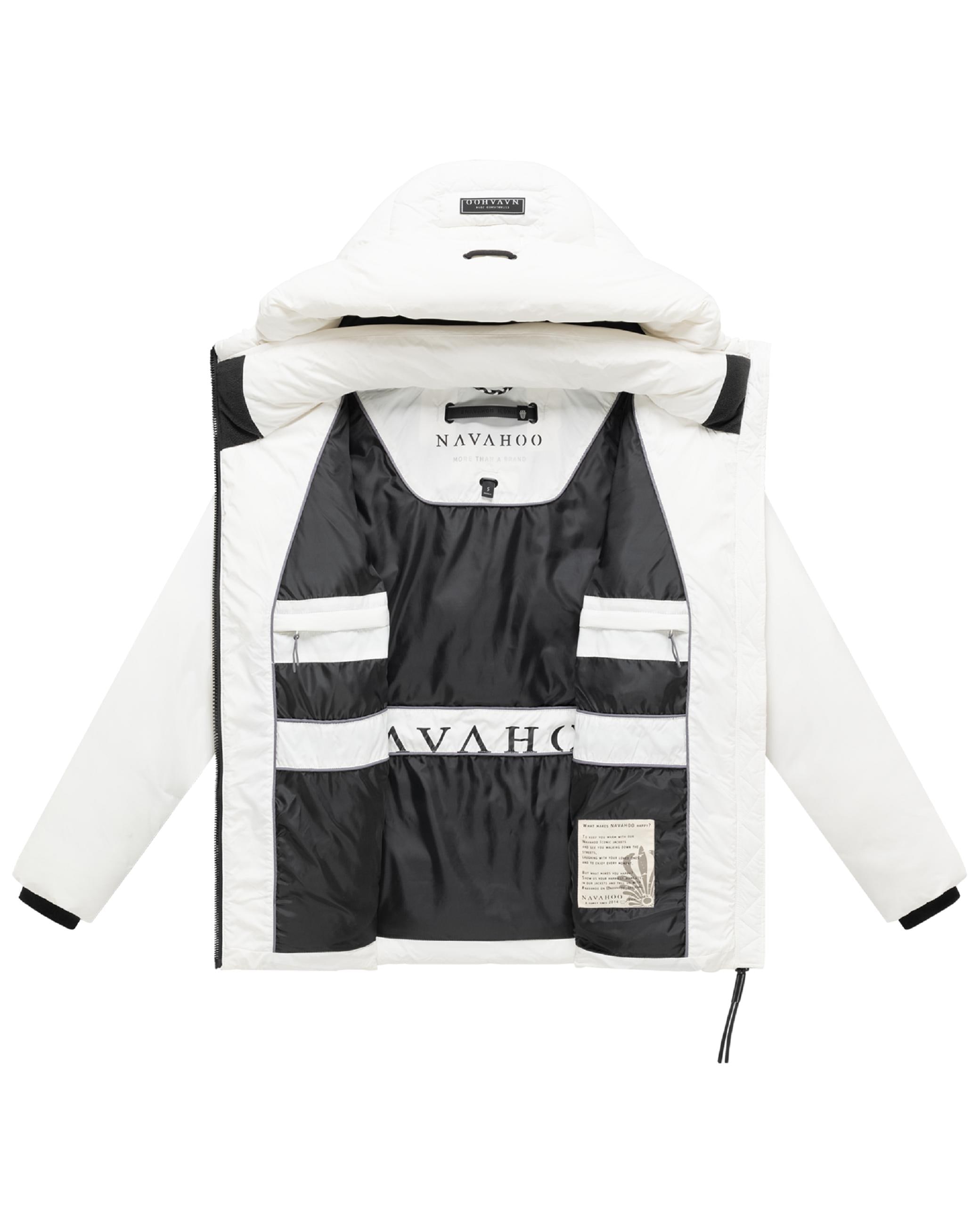 Navahoo Outdoorjacke »Outdoorjacke Waldengel XIV« mit Kapuze Damen Winter Steppjacke mit Kapuze und Kordelzug