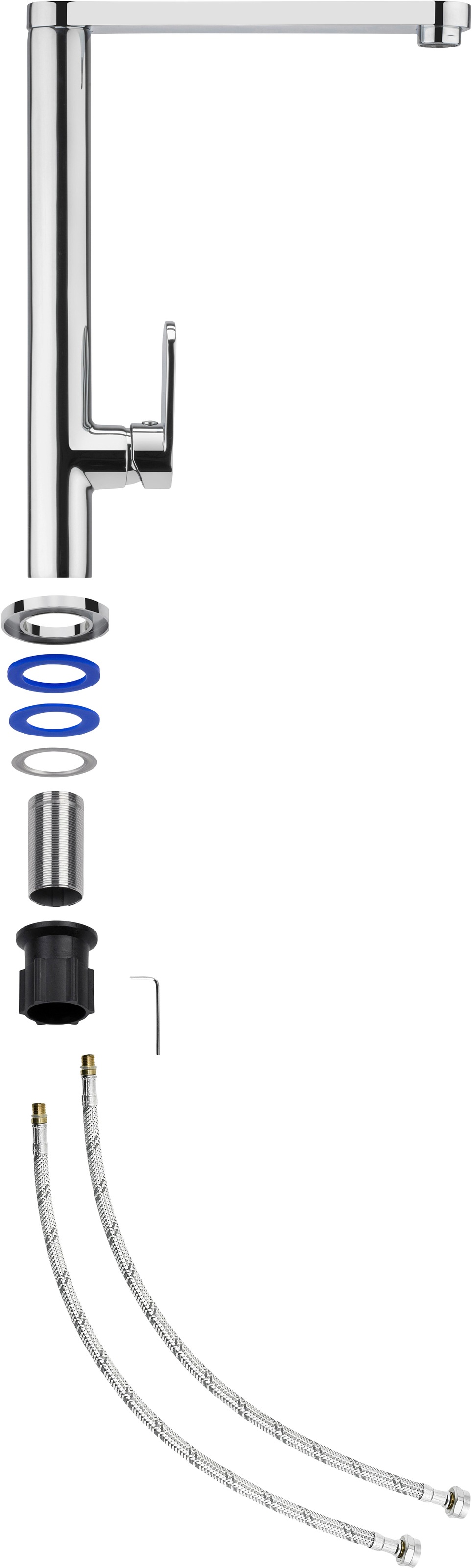 CORNAT Spültischarmatur »Ave« HD, Messing, verchromt