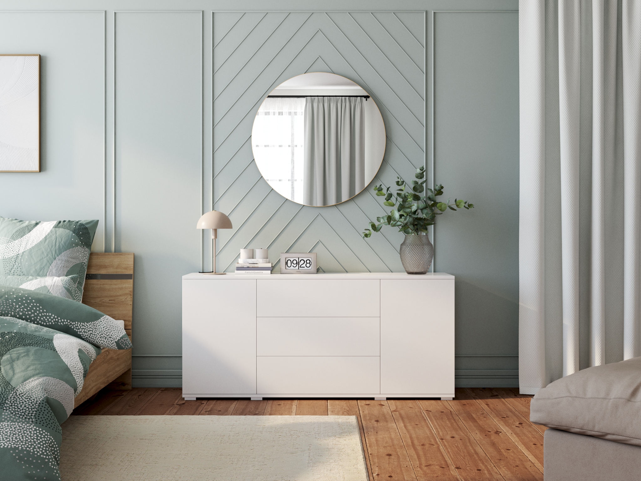 LEONARDO Tischvase »Dekovase POESIA, Relief-Optik, in bauchiger Form« aus Glas, handgefertigt, Höhe ca. 22,5 cm