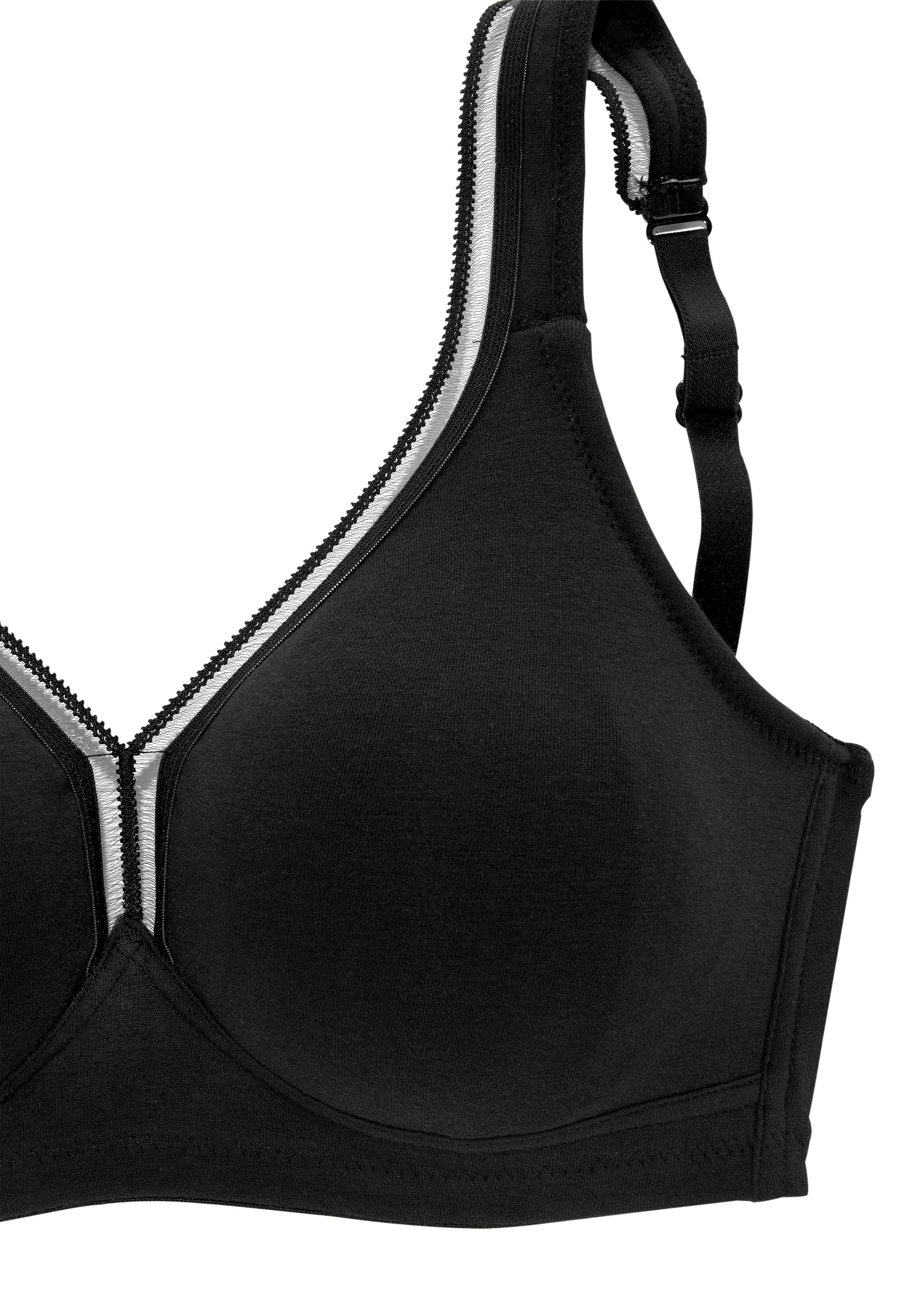 Baumwolle, Bügel aus fleur ohne bei Dessous ♕ (Packung, petite 2 T-Shirt-BH, Stück), Basic