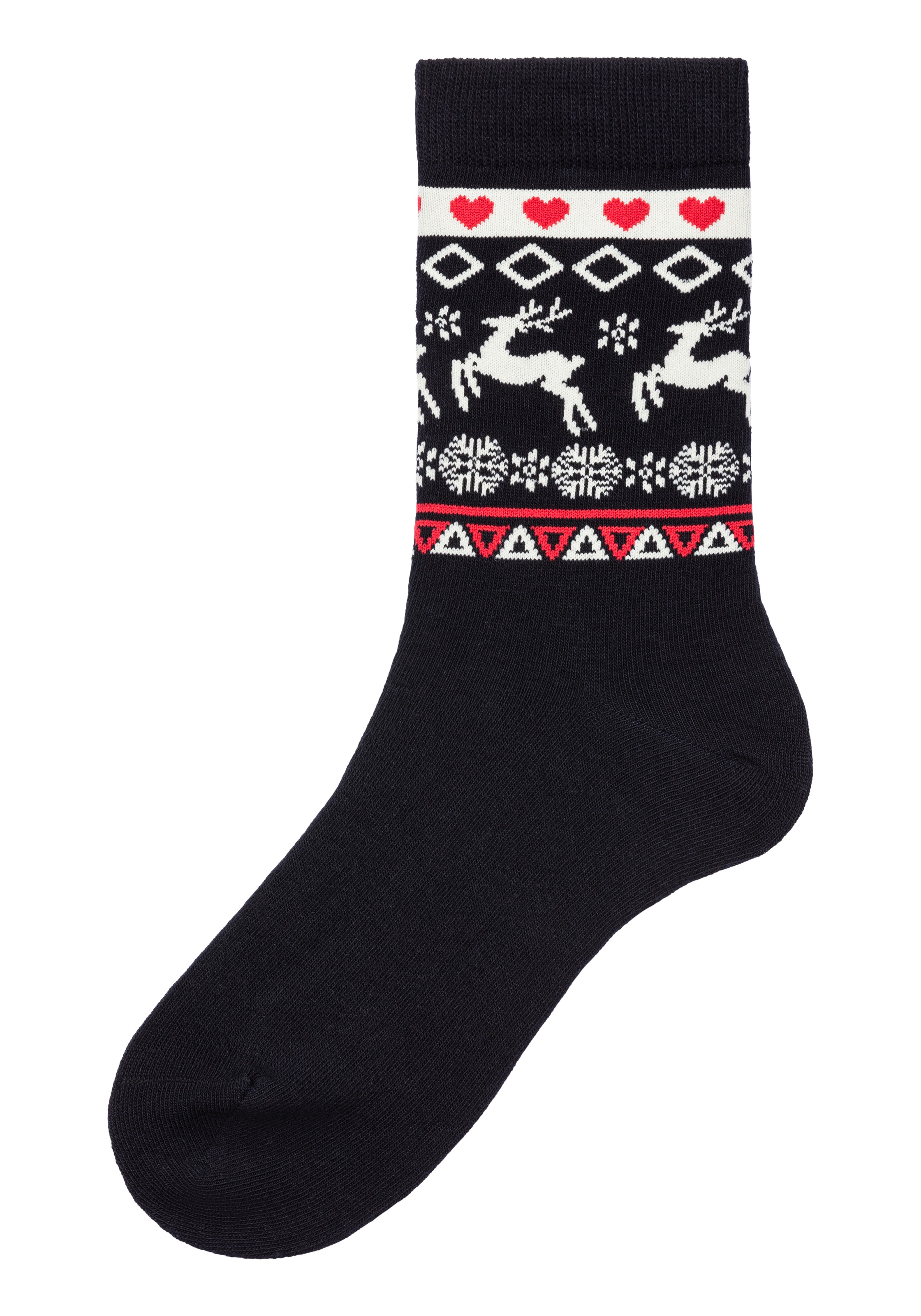 H.I.S Basicsocken, (Packung, 3 Paar), mit Wintermotiven