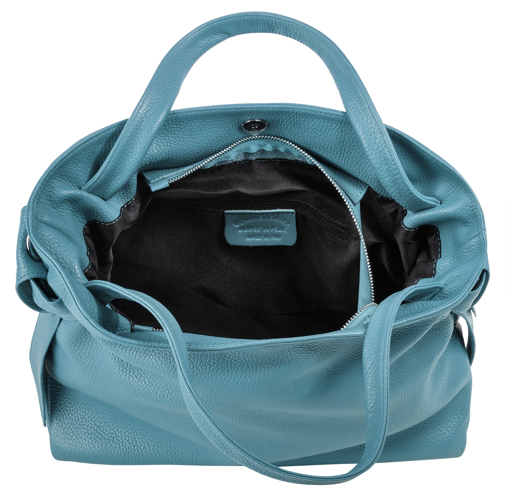 Samantha Look Henkeltasche, echt Leder, Made in Italy