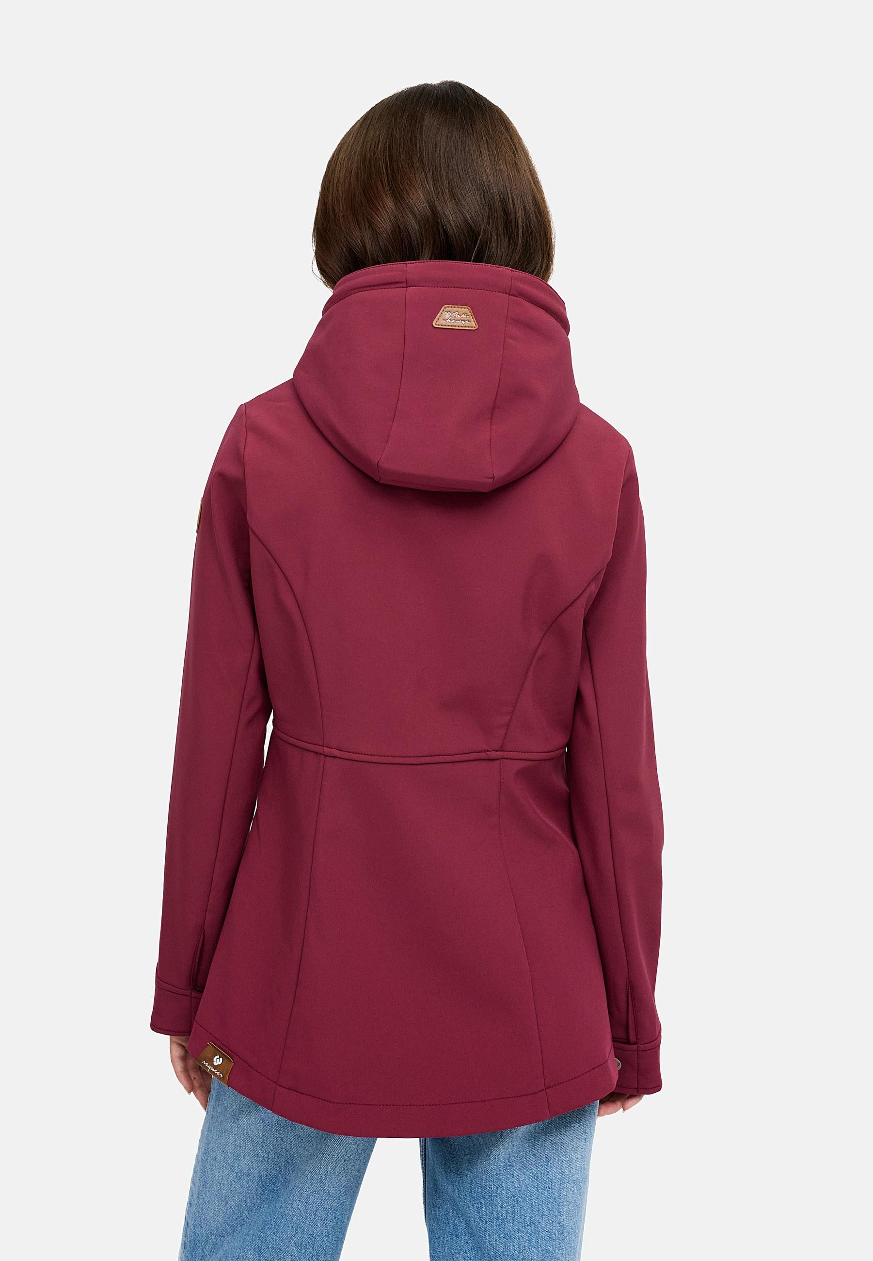 Ragwear Softshelljacke »Softshelljacke Yba« mit Kapuze sportliche Damen Outdoorjacke mit Kapuze