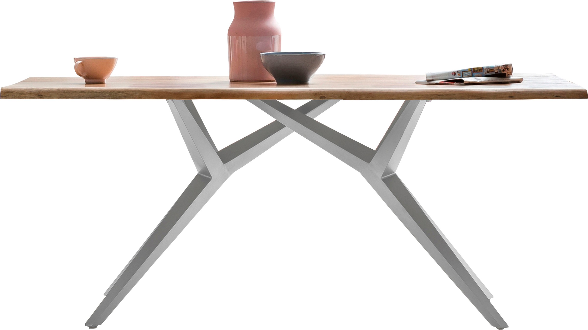 SIT Esstisch, Design-Gestell im industriellen Antiklook