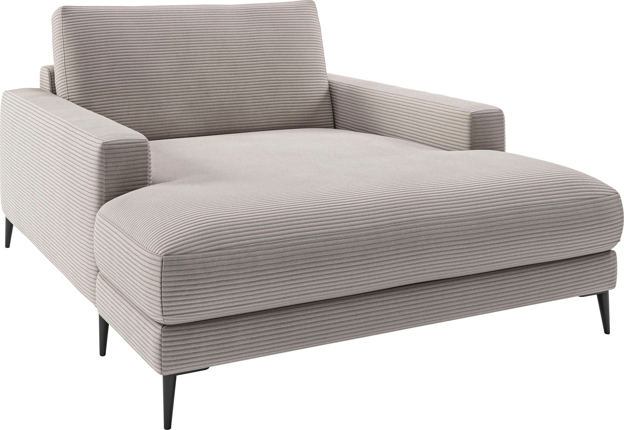 INOSIGN Chaiselongue »Downtown Loungemöbel zum Relaxen, B/T/H: 132/170/84 cm«, auch in Bouclé, Cord und Easy care - leicht mir Wasser zu reinigen